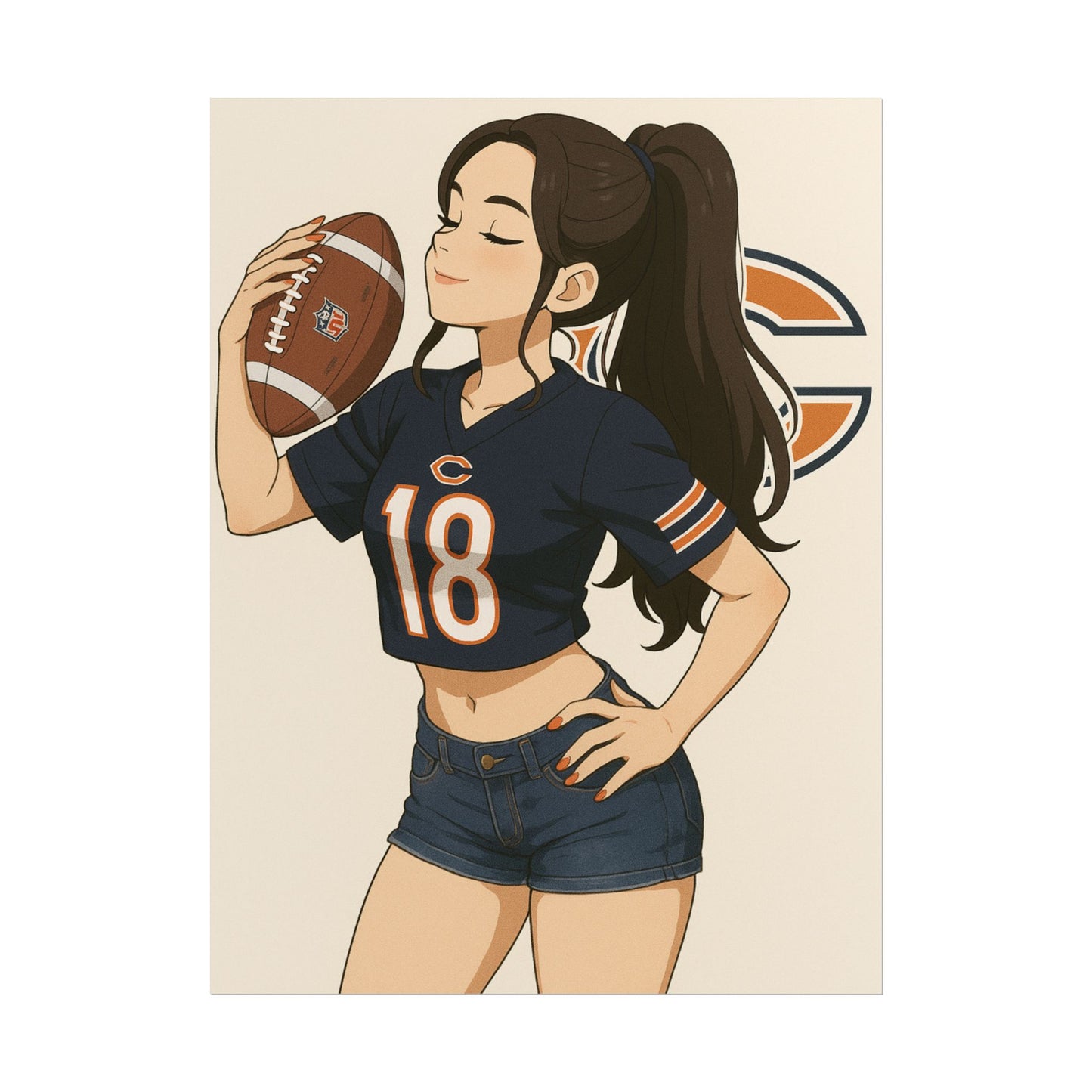 Loco Fits Anime Girls 'Bears Girl 5' Poster