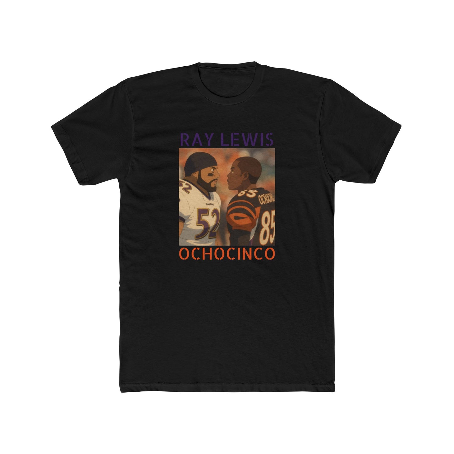 Anime Football 'Ray Lewis X Ochocinco' Rivals Cotton Crew Tee
