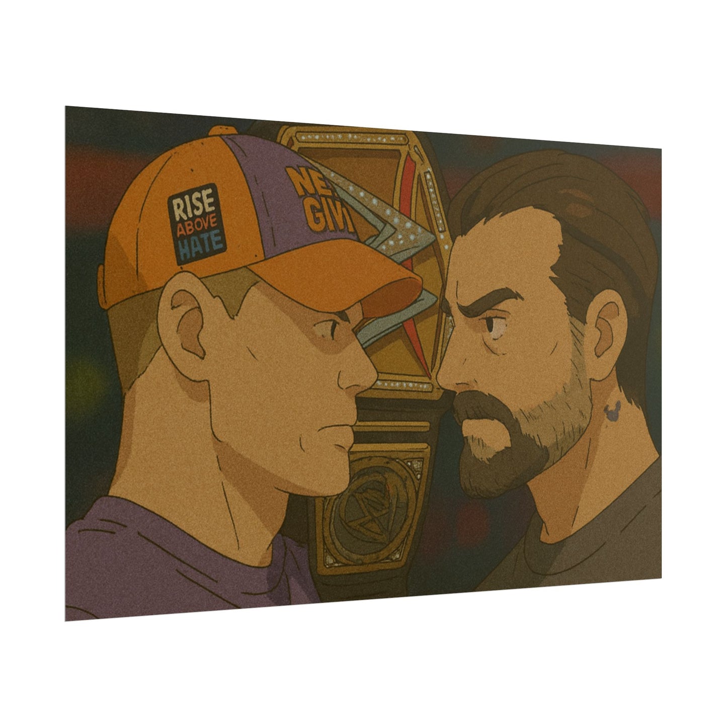 Loco Fits Anime Wrestling 'Cena vs Punk' Poster