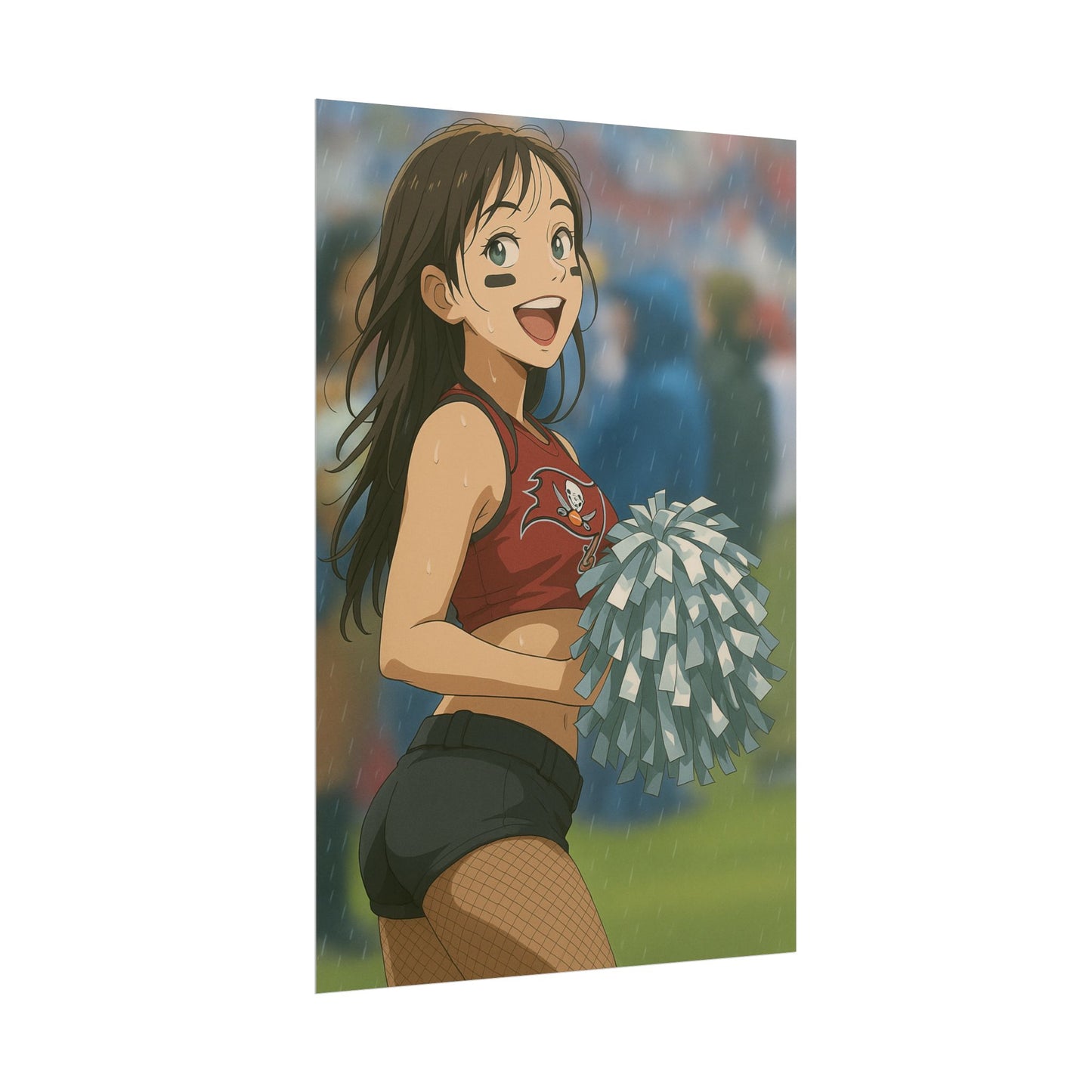 Loco Fits Anime Girls 'Buccaneers Cheerleader On-Field 3' Poster