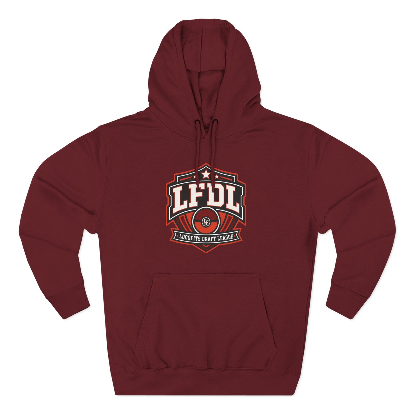 LocoFits Draft League Cincinnati Three-Panel Fleece Hoodie