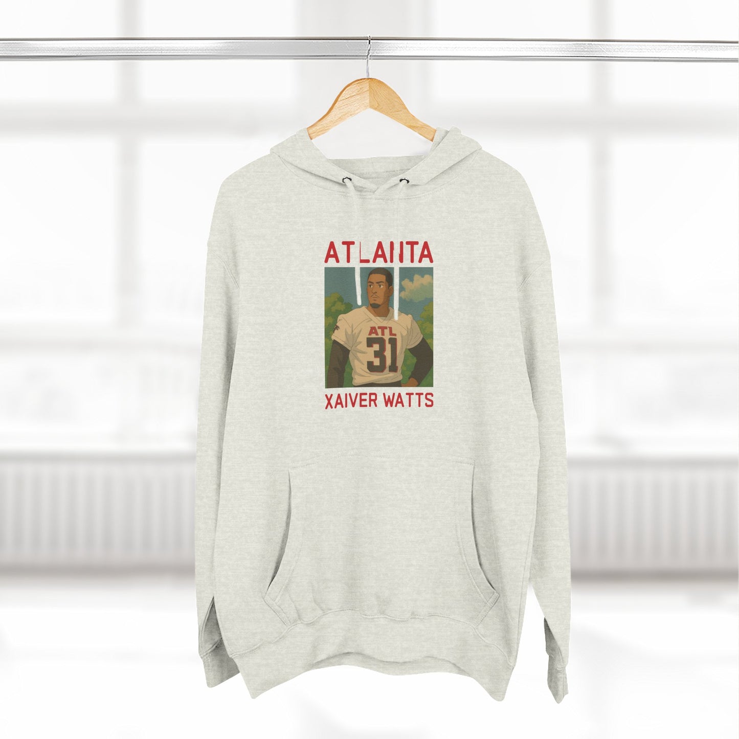 Anime Football 'Atlanta Xaiver Watts' Three-Panel Fleece Hoodie