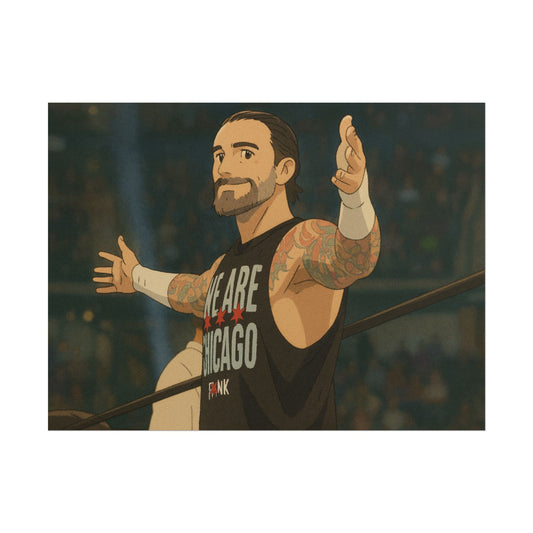 Loco Fits Anime Wrestling 'Chicago is Punk' Poster