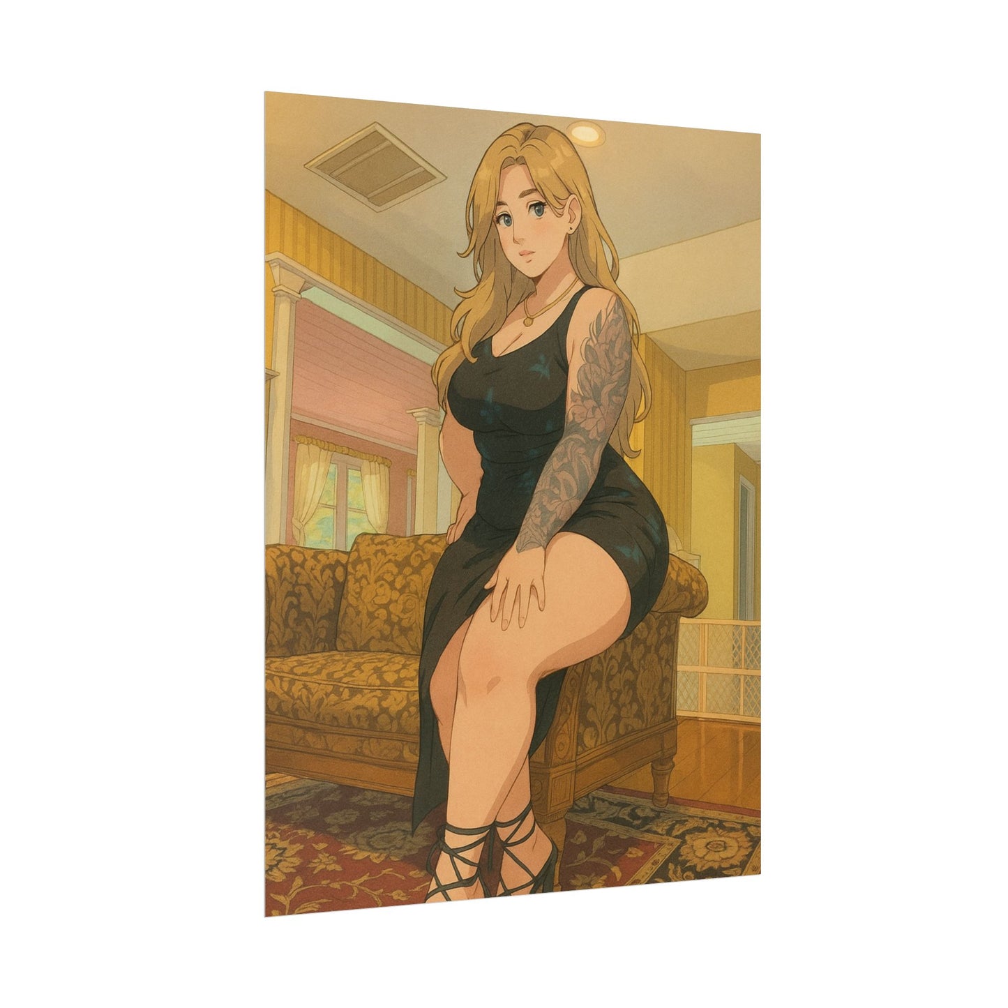 Loco Fits Anime Girls 'Little Black Dress' Poster