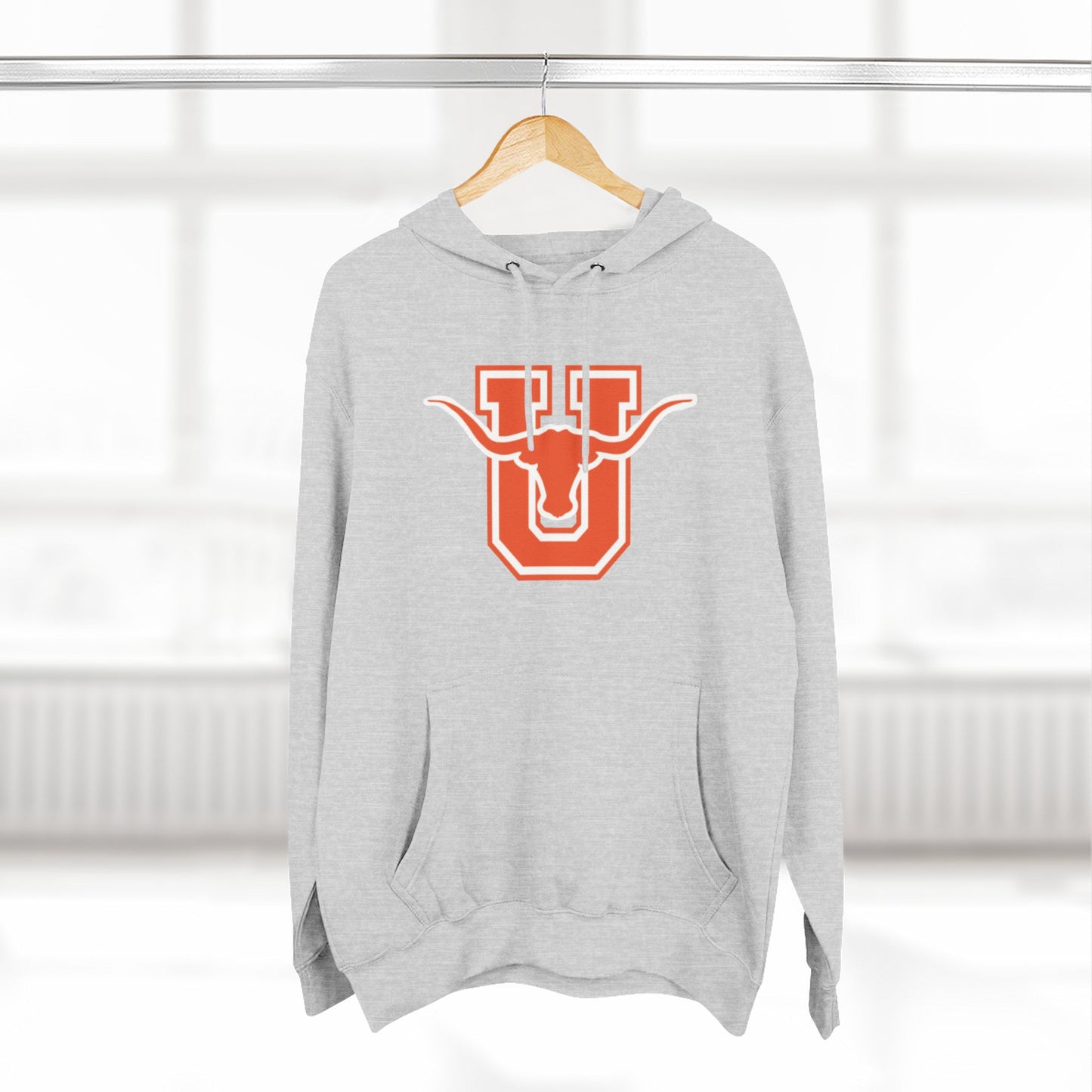 'Texas U Longhorns' Three-Panel Fleece Hoodie