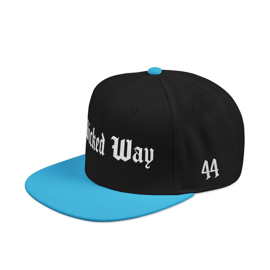 Black & Teal "Wicked Way" #44 Snapback