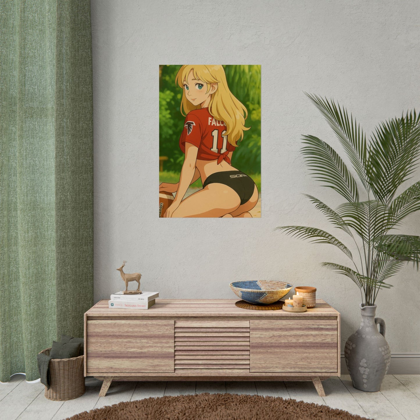 Loco Fits Anime Girls 'Falcons Girl Swimsuit 1' Poster