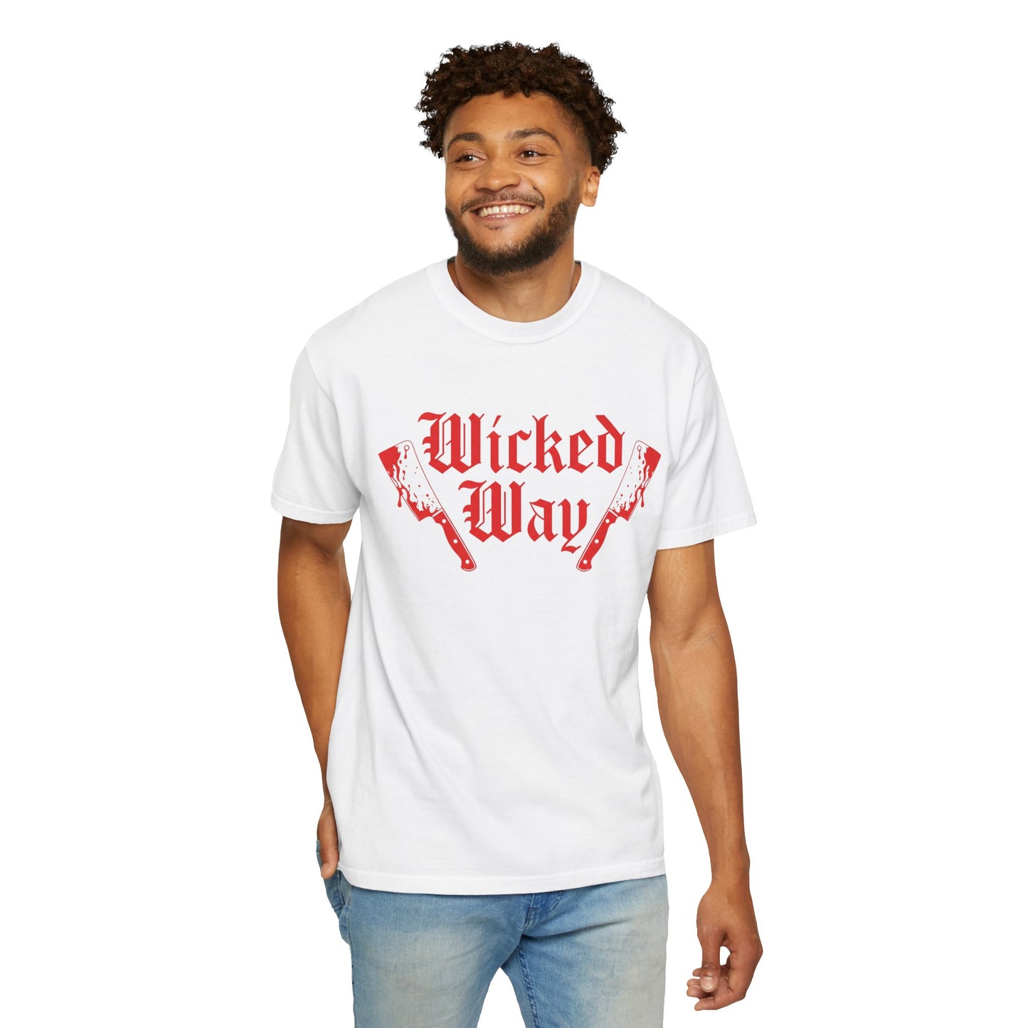 "Wicked Way" Double Butcher Knives Graphic T-Shirt