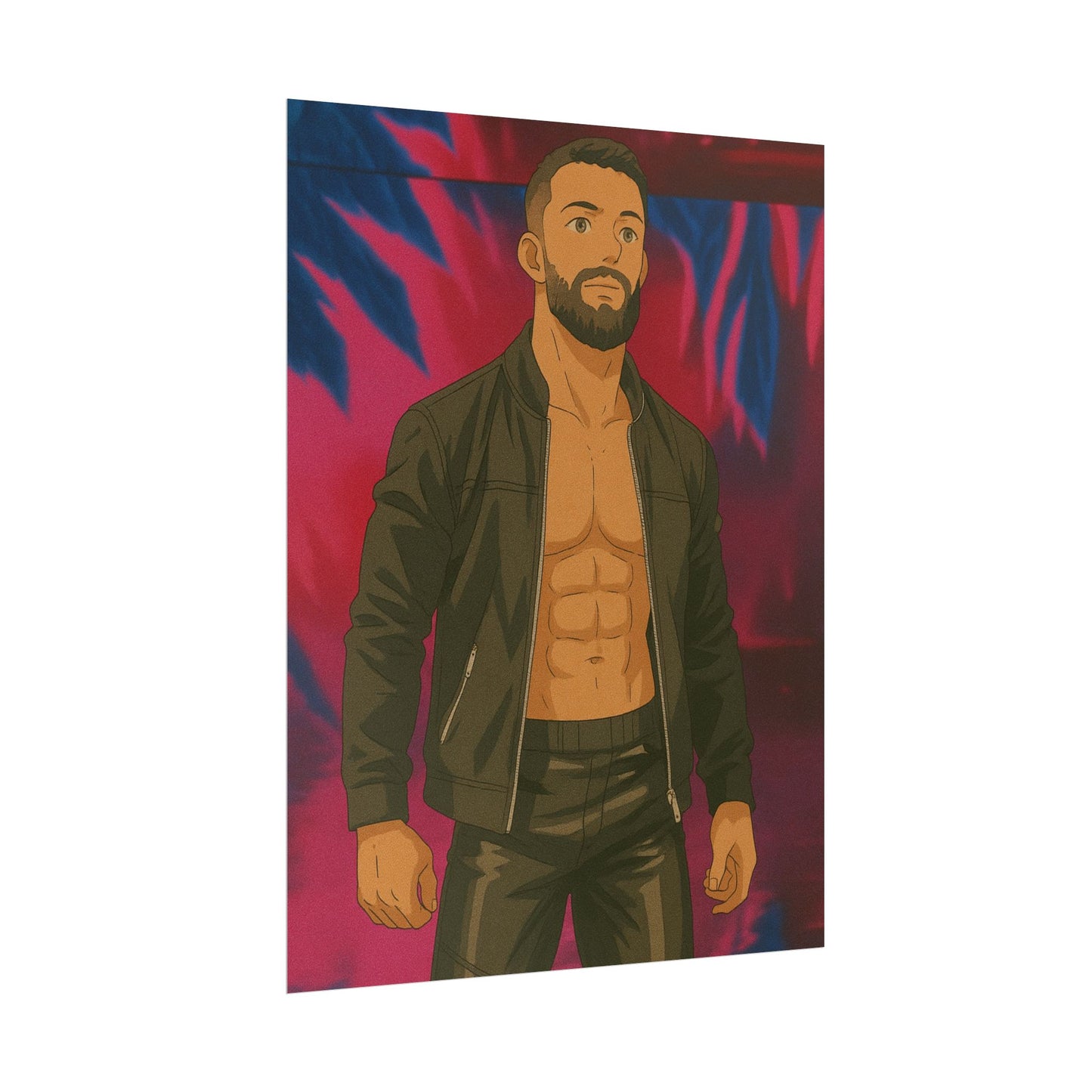 Loco Fits Anime Wrestling 'Leader of this Club' Poster