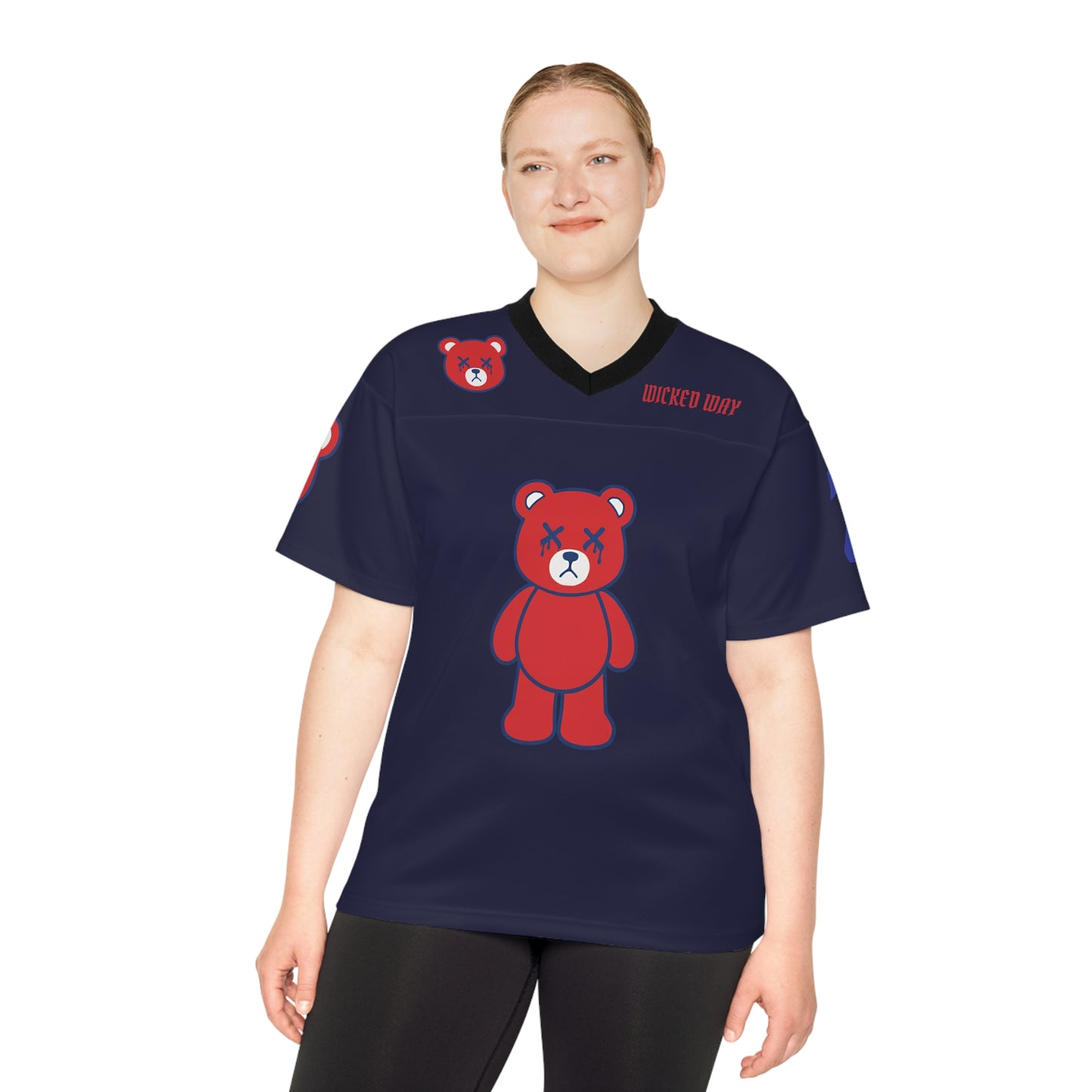 "Wicked Way" #21 Chubb Deady Bears Football Jersey