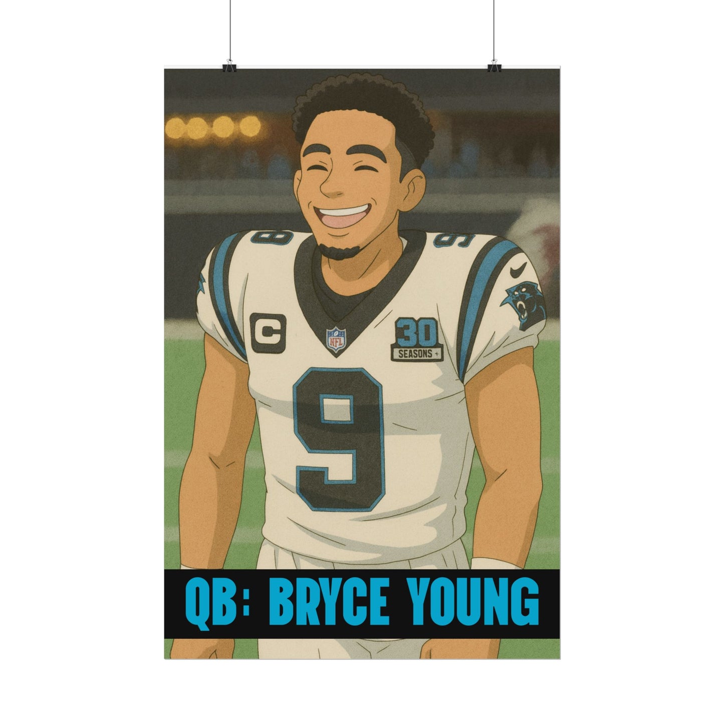 Loco Fits Anime Football 'Bryce Young' Poster
