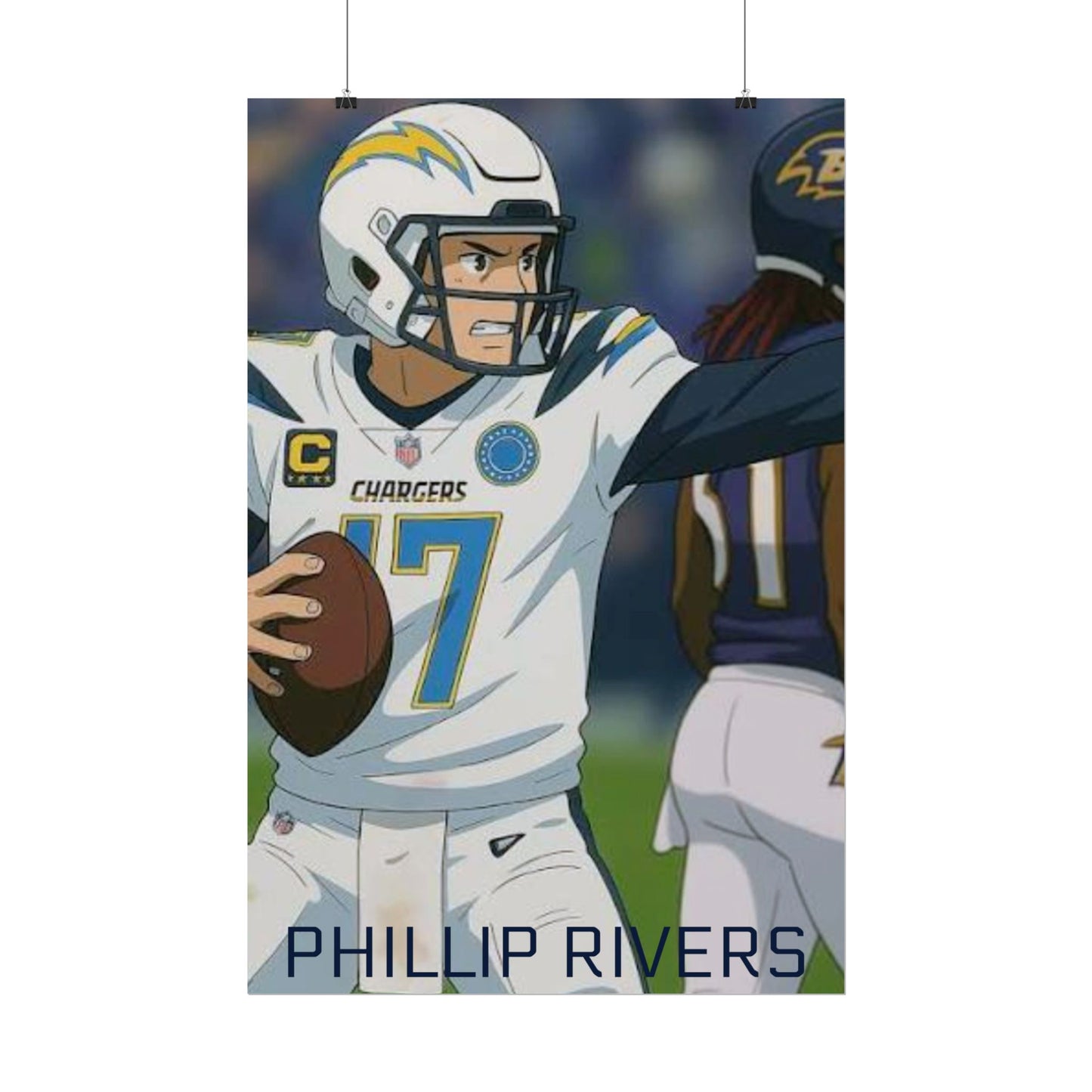 Loco Fits Anime Football 'Phillip Rivers' Poster