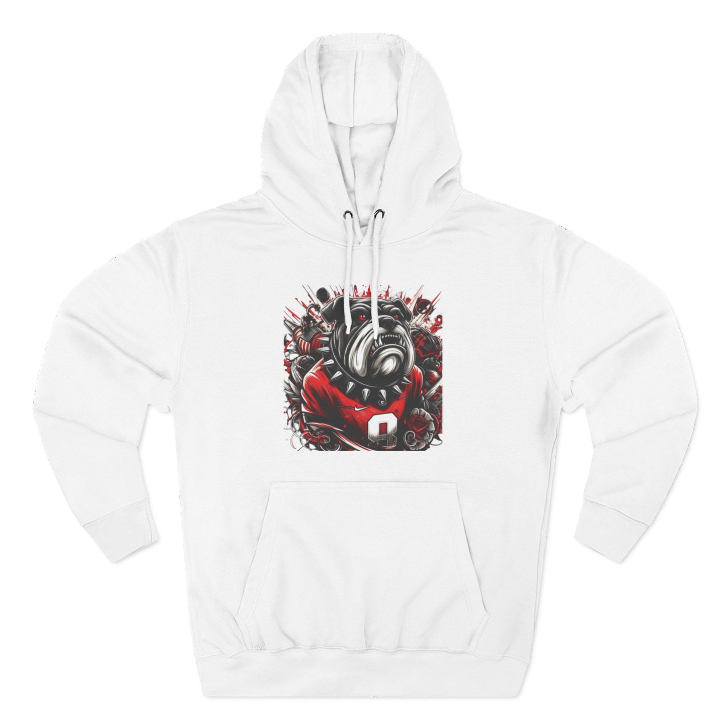 'Georgia Bulldog Cool Portrait' Three-Panel Fleece Hoodie