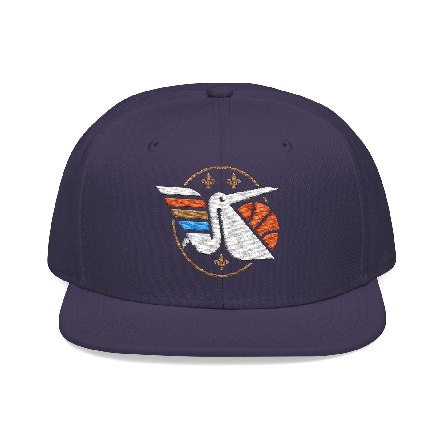 Loco Fits "NBA New Orleans Pelicans Silhouette Bird Concept Logo" Snapback (Embroidery)