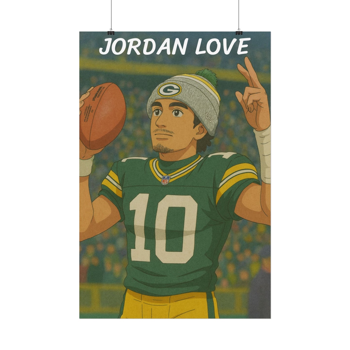 Loco Fits Anime Football 'Jordan Love' Poster V2