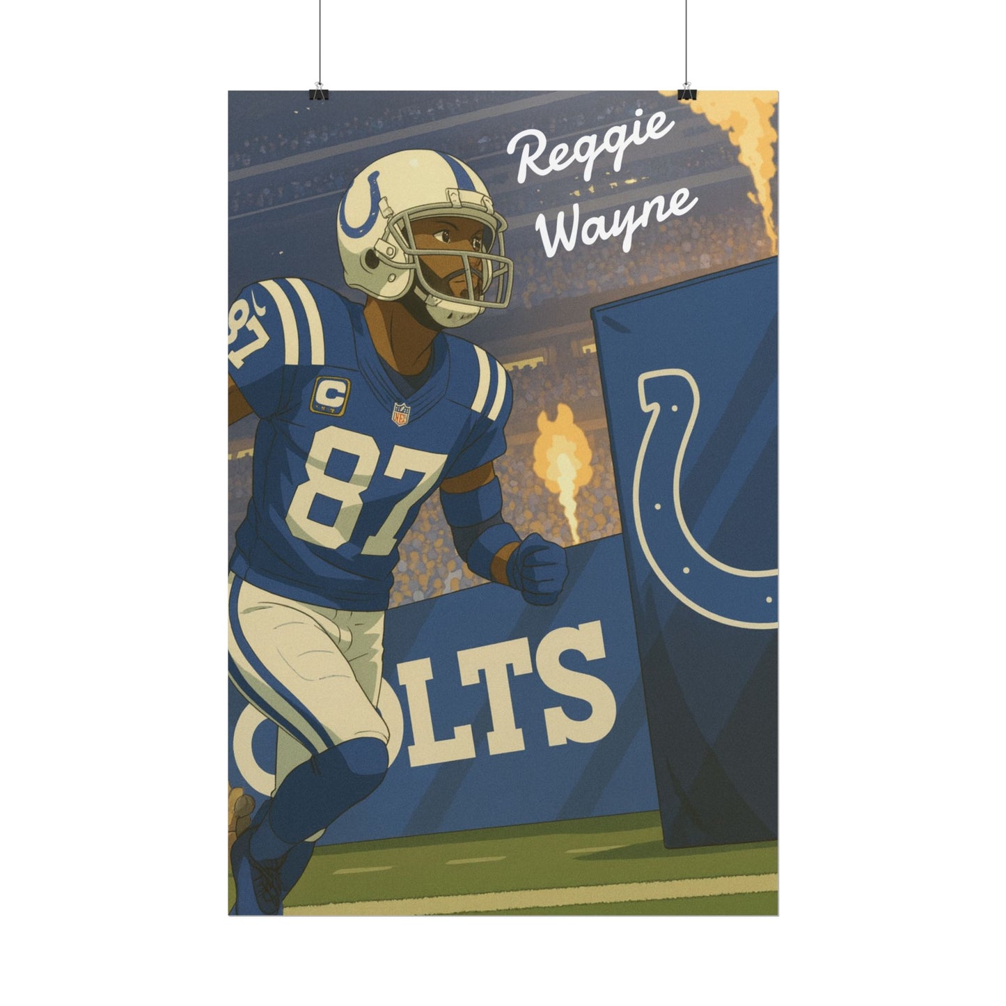 Loco Fits Anime Football 'Reggie Wayne' Poster