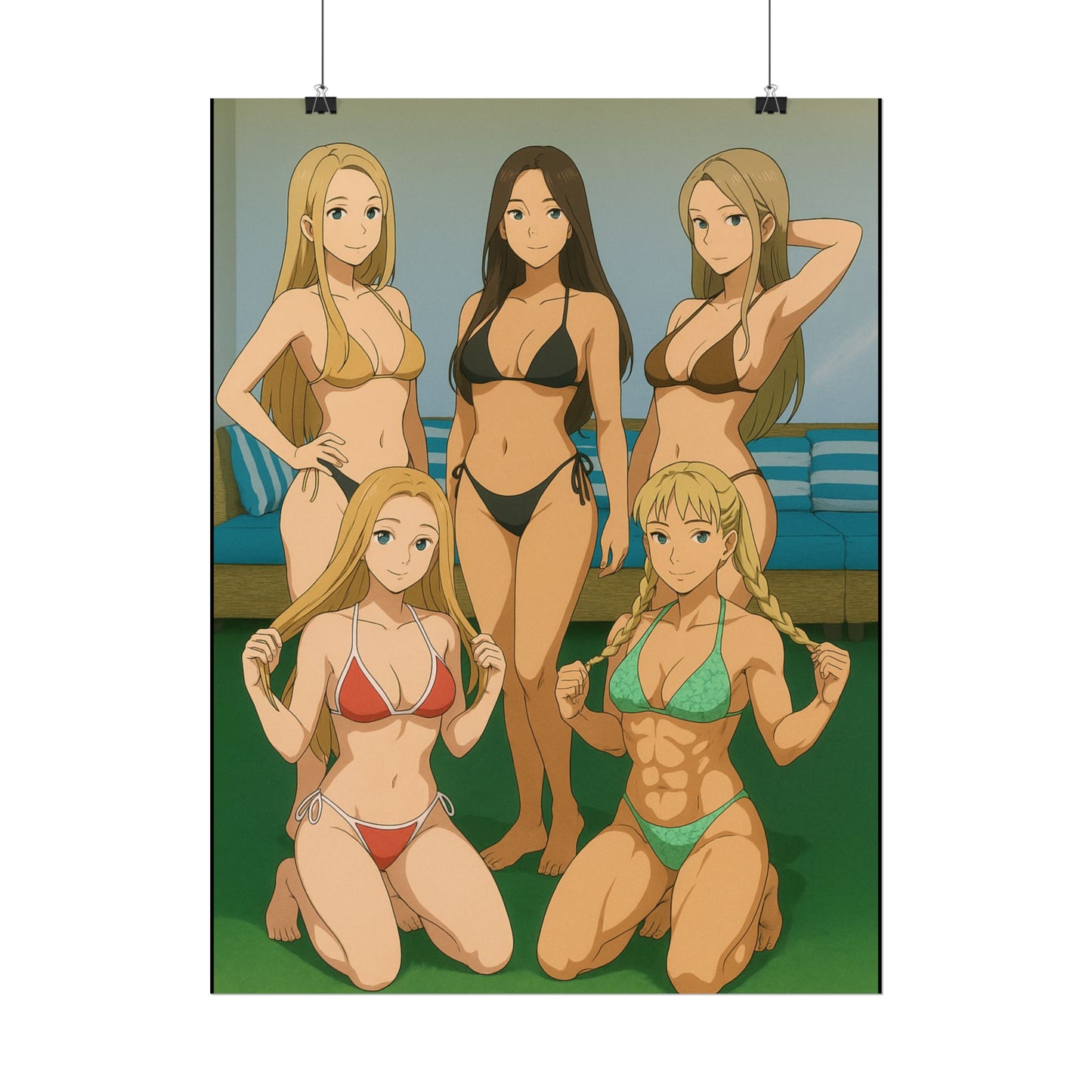 Loco Fits Anime Girls 'Bikini Girls' Poster