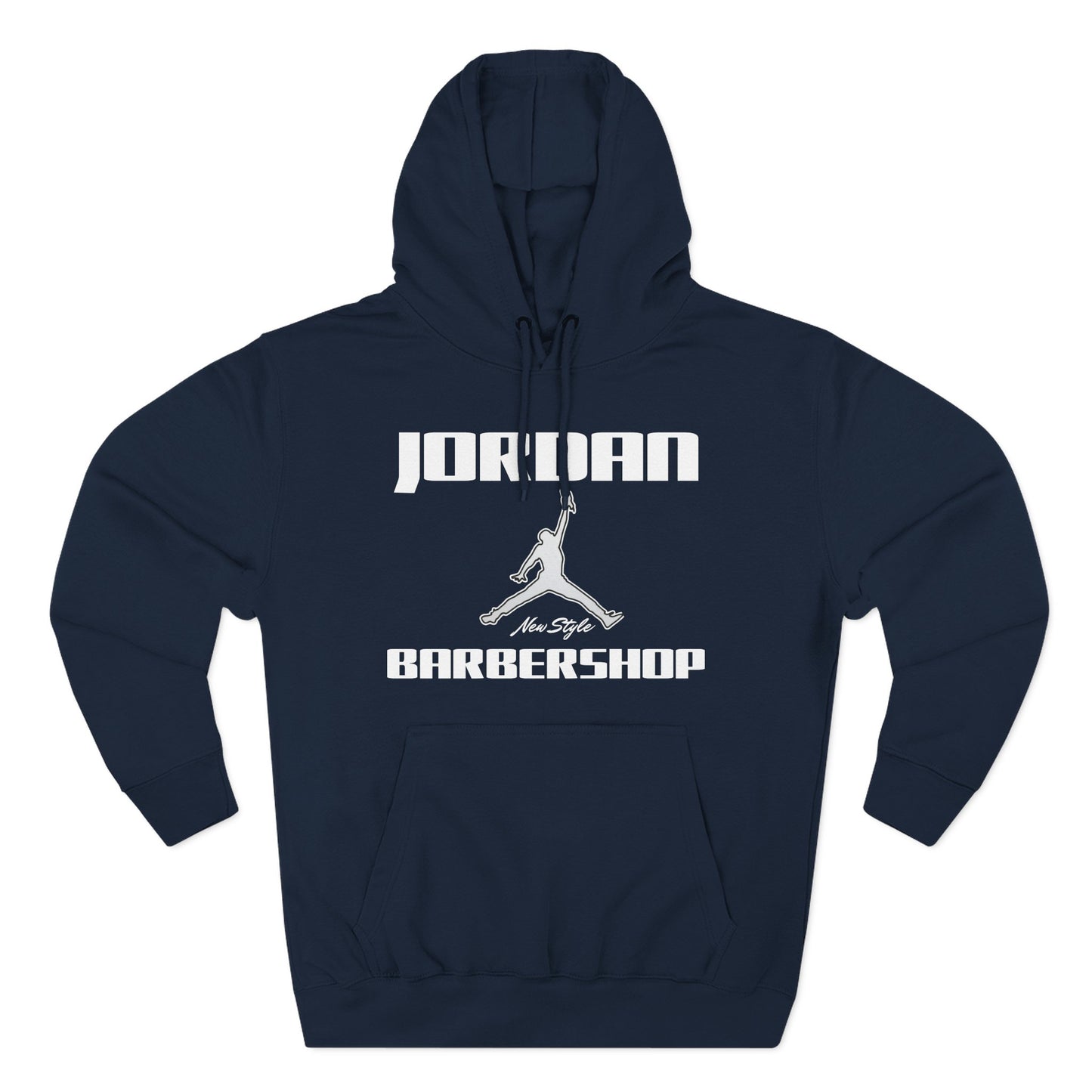 Jordan New Style Barbershop Fleece Hoodie (New White Font)