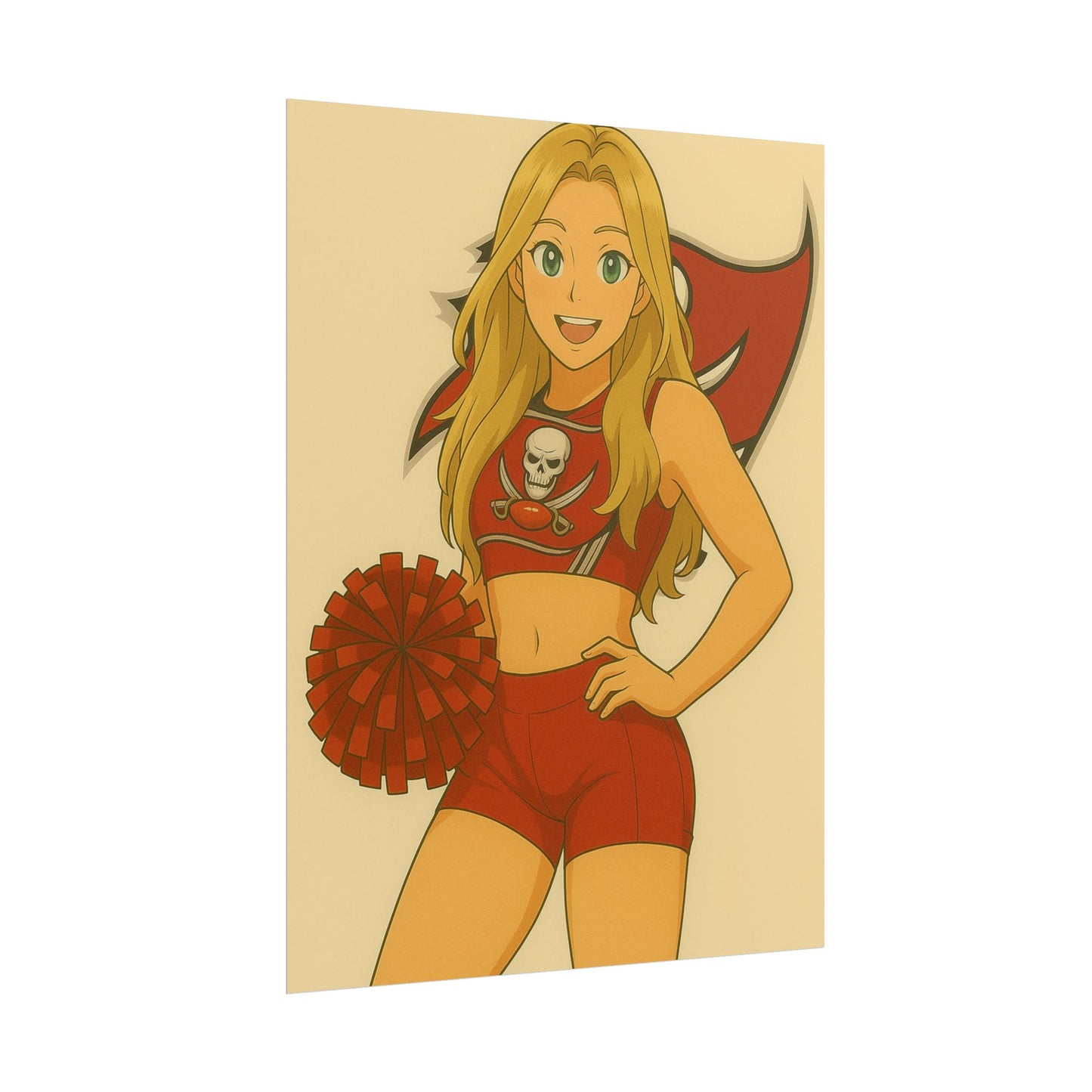 Loco Fits Anime Girls 'Buccaneers Cheerleader 1' Poster