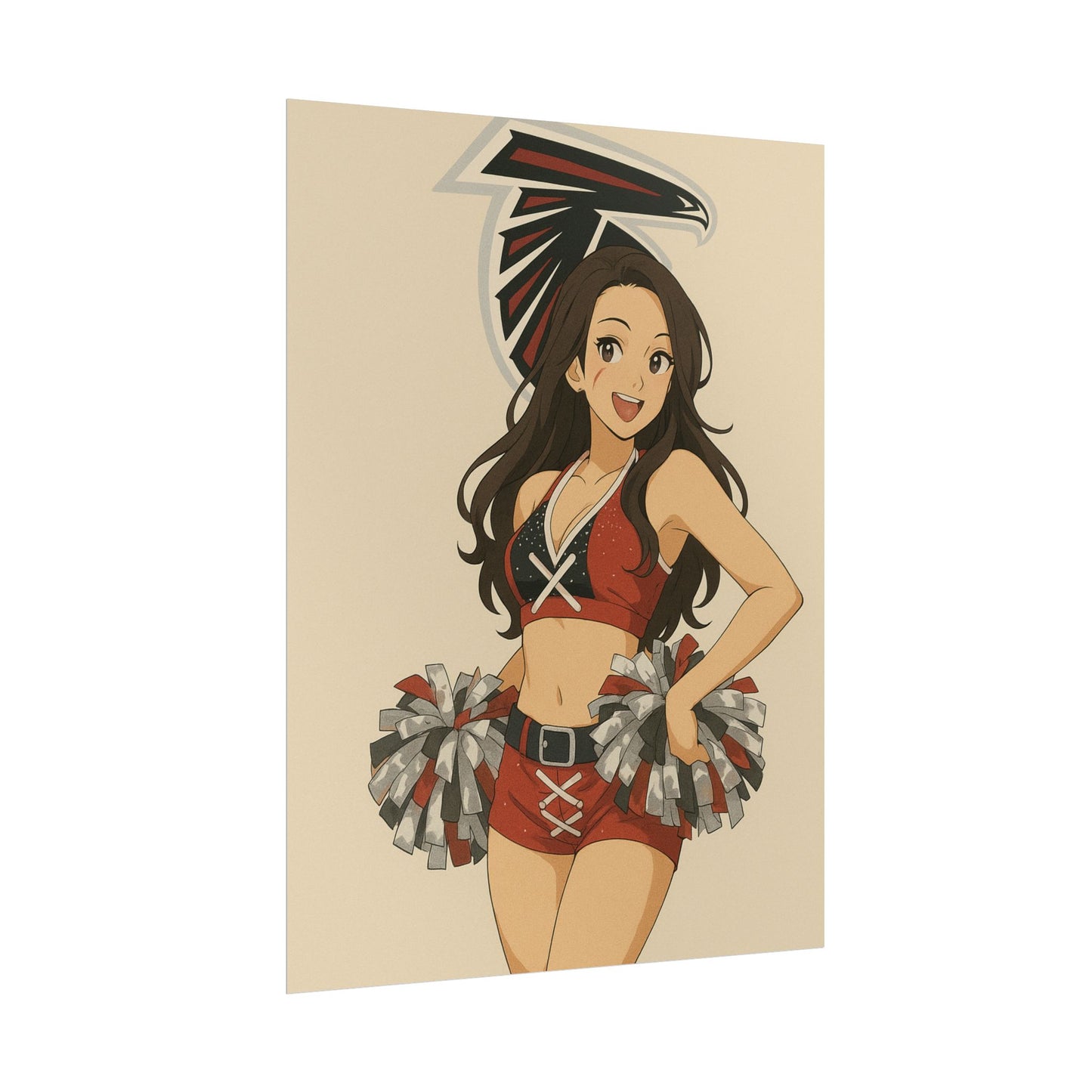 Loco Fits Anime Girls 'Falcons Cheerleader 2' Poster