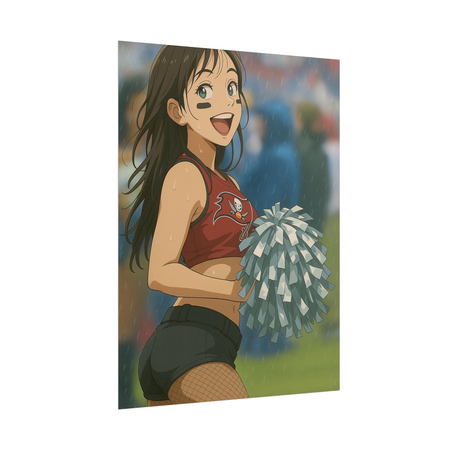 Loco Fits Anime Girls 'Buccaneers Cheerleader On-Field 3' Poster