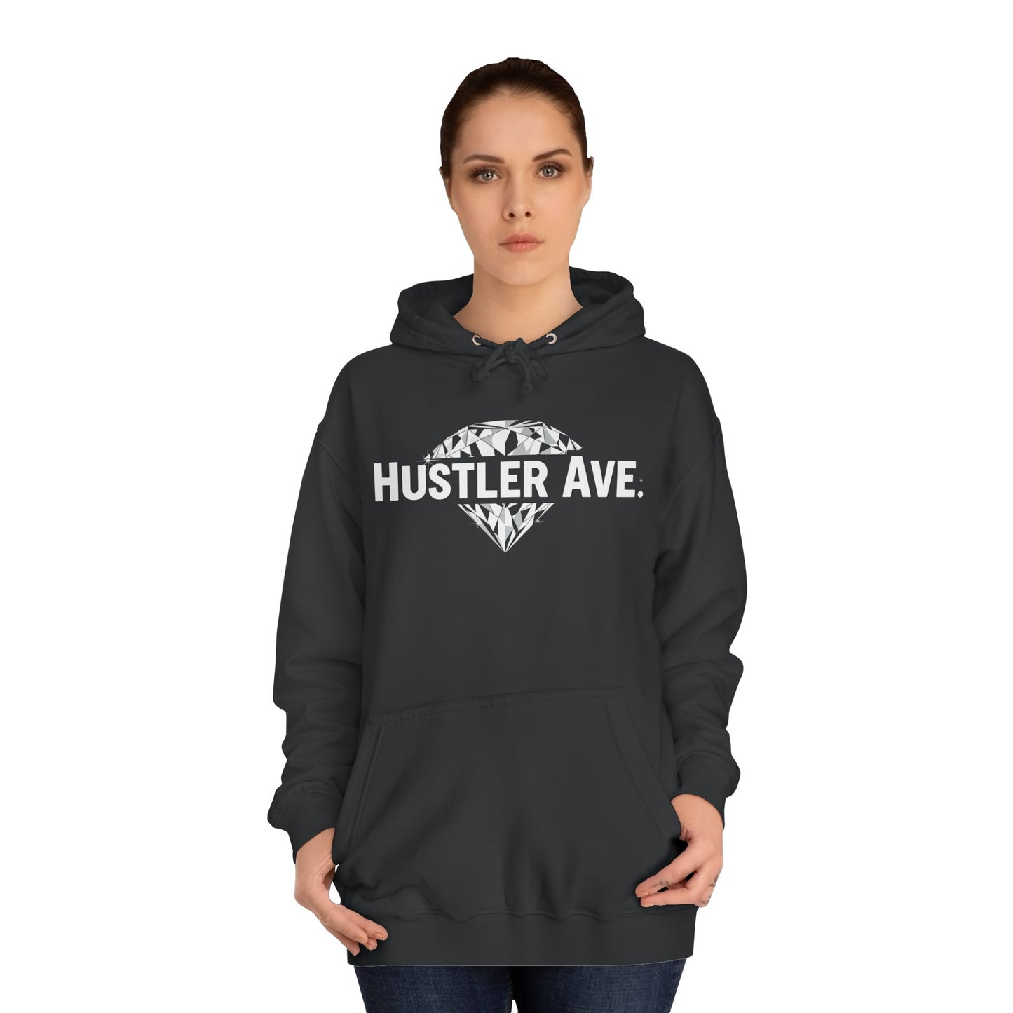 Base "Hustler Ave" Diamond Status College Hoodie