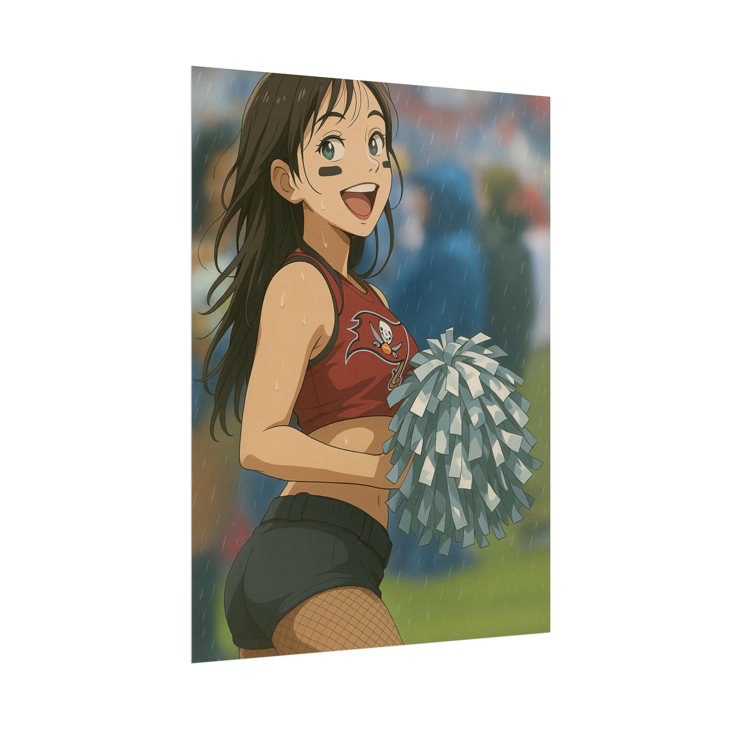 Loco Fits Anime Girls 'Buccaneers Cheerleader On-Field 3' Poster