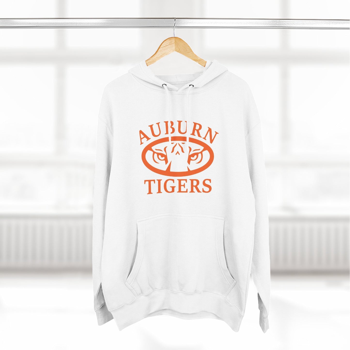 'Auburn Tigers Orange' Three-Panel Fleece Hoodie