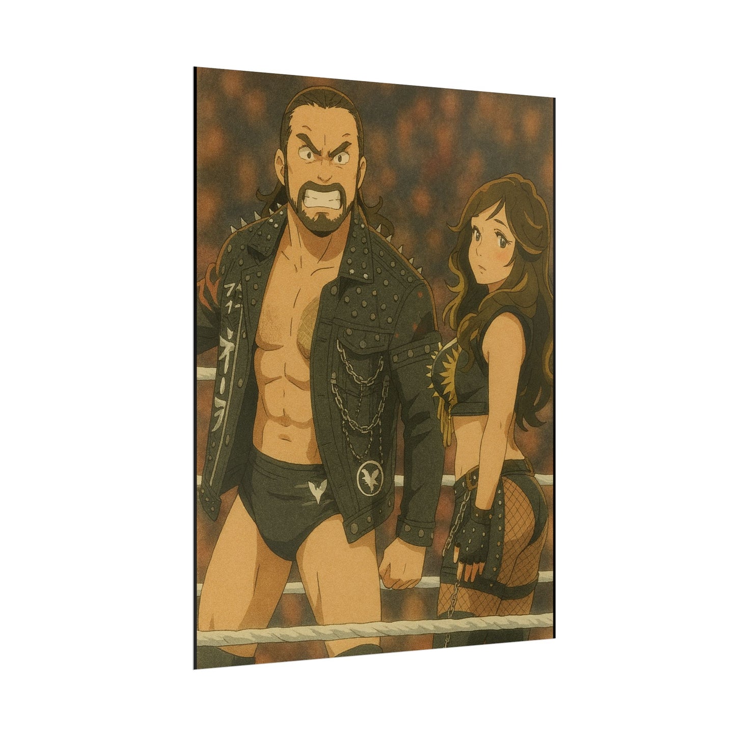 Loco Fits Anime Wrestling 'Kross & Scarlett' Poster