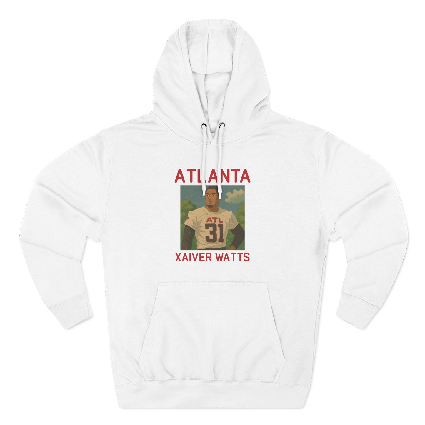 Anime Football 'Atlanta Xaiver Watts' Three-Panel Fleece Hoodie