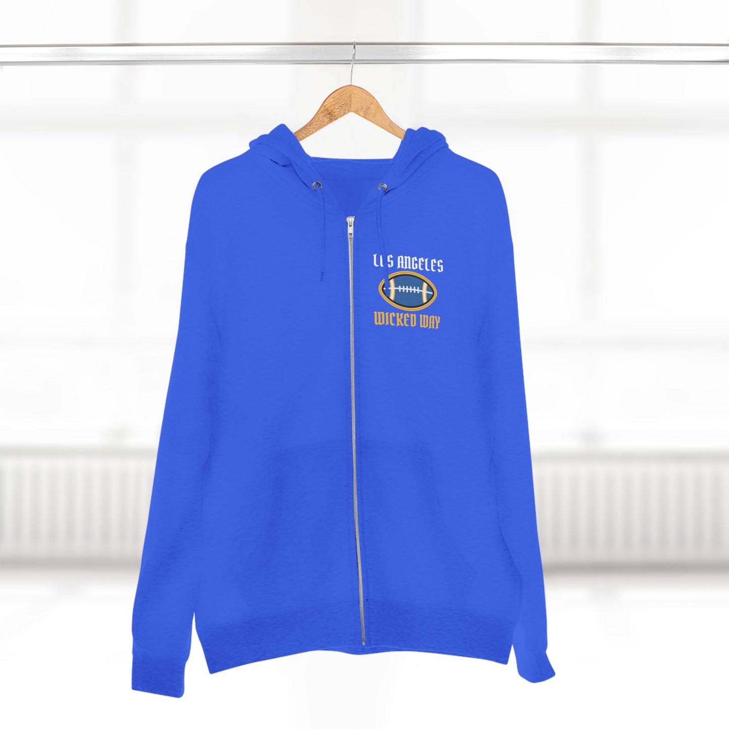 "Wicked Way" Los Angeles C Football Zip Hoodie