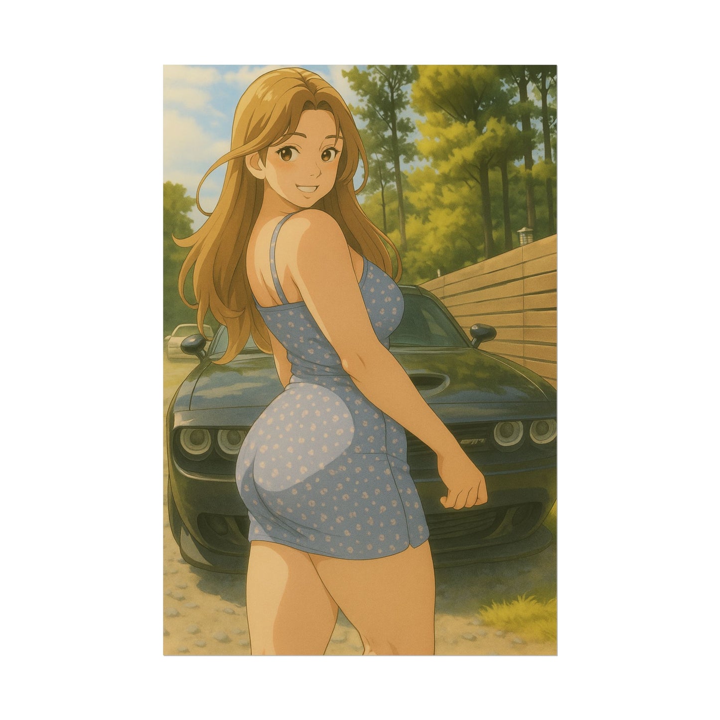 Loco Fits Anime Girls 'Want A Ride' Poster