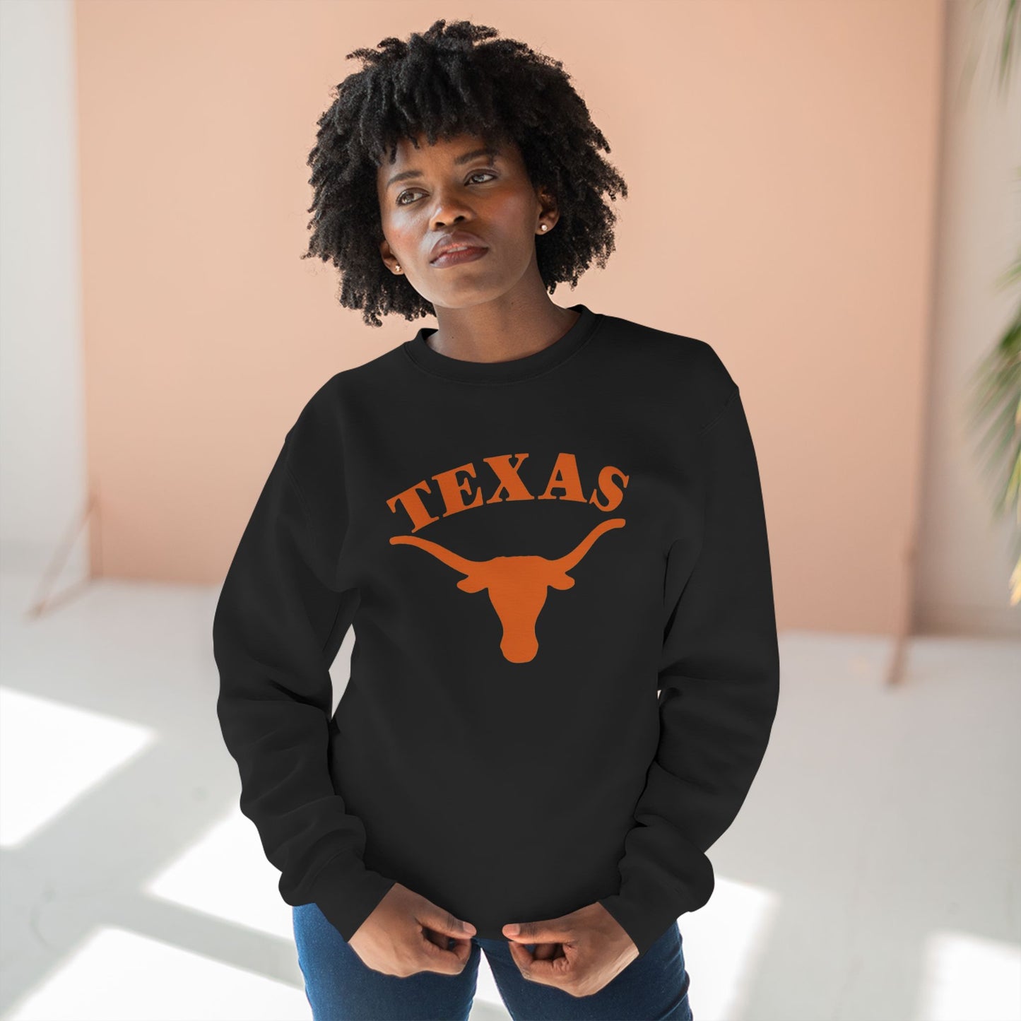 'Texas Longhorns' Cotton Crewneck Sweatshirt