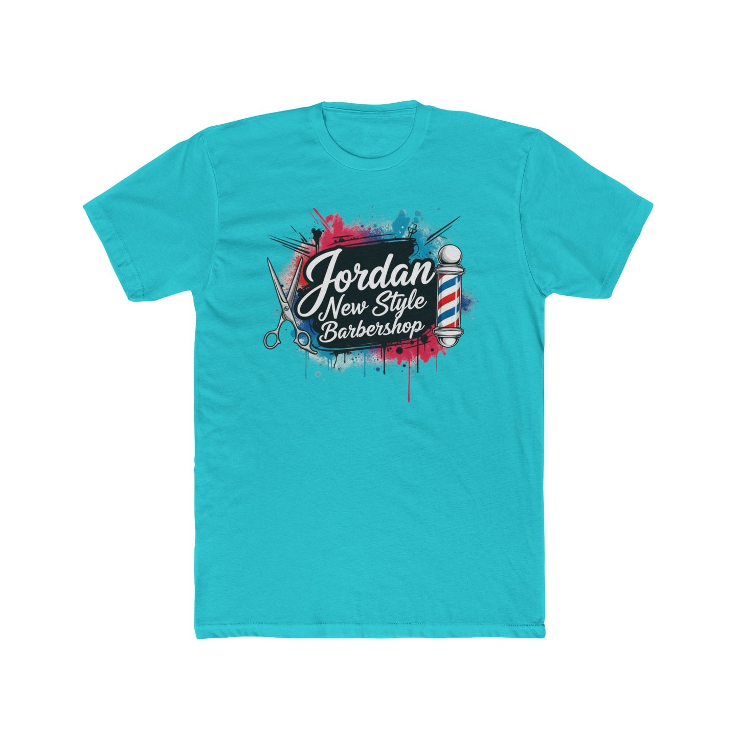 Jordan New Style Barbershop Alternative Logo V2 Cotton Crew Tee