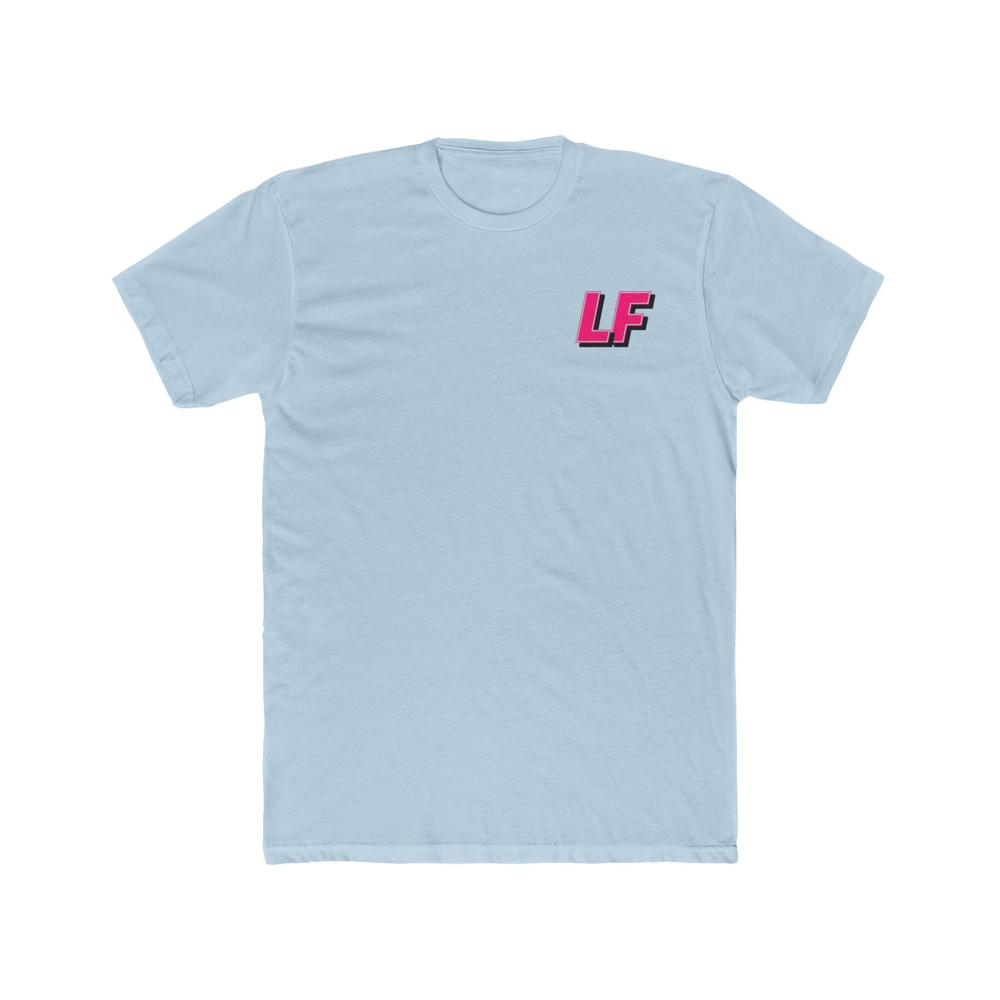 Loco Fits "LF" Hot Pink Pocket Logo Cotton Crew Tee