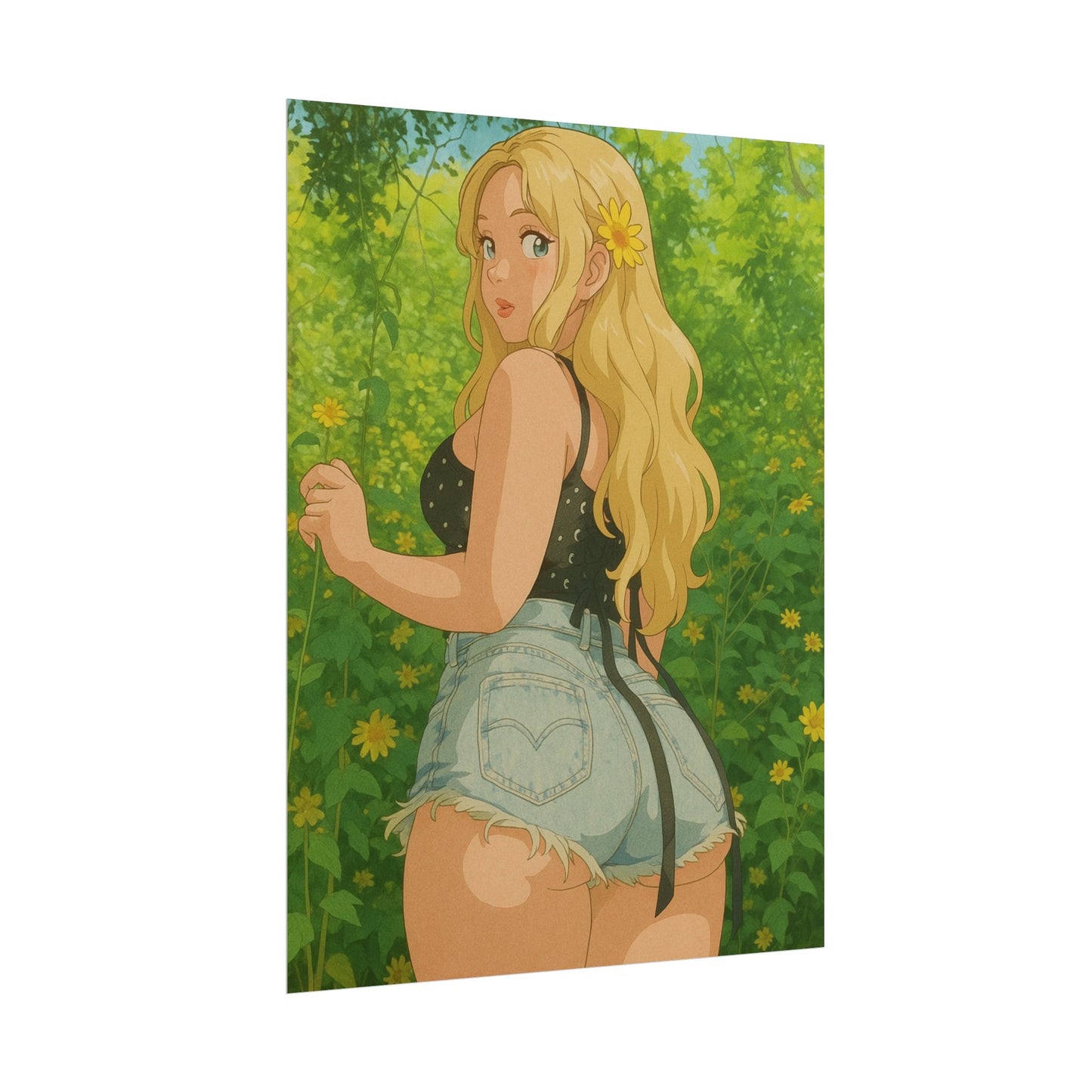 Loco Fits Anime Girls 'Daisy's Garden' Poster