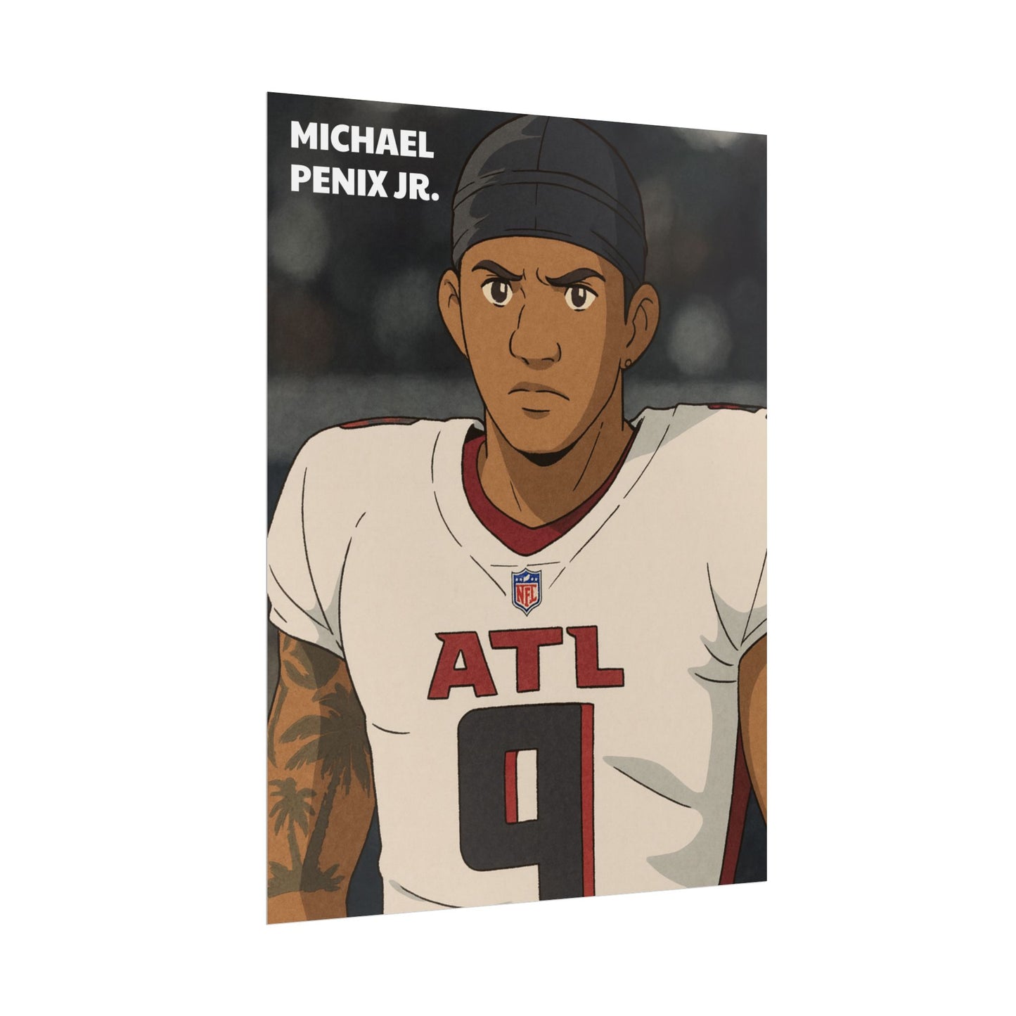 Loco Fits Anime Football 'Michael Penix Jr' Poster