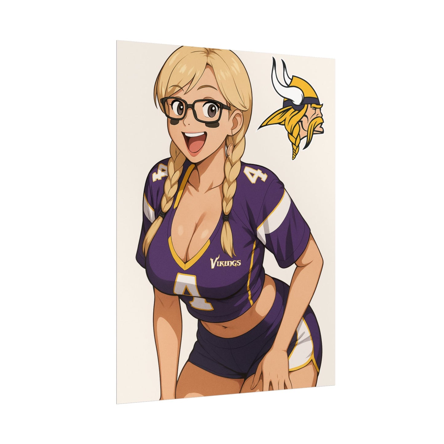 Loco Fits Anime Girls 'Vikings Girl 2' Poster