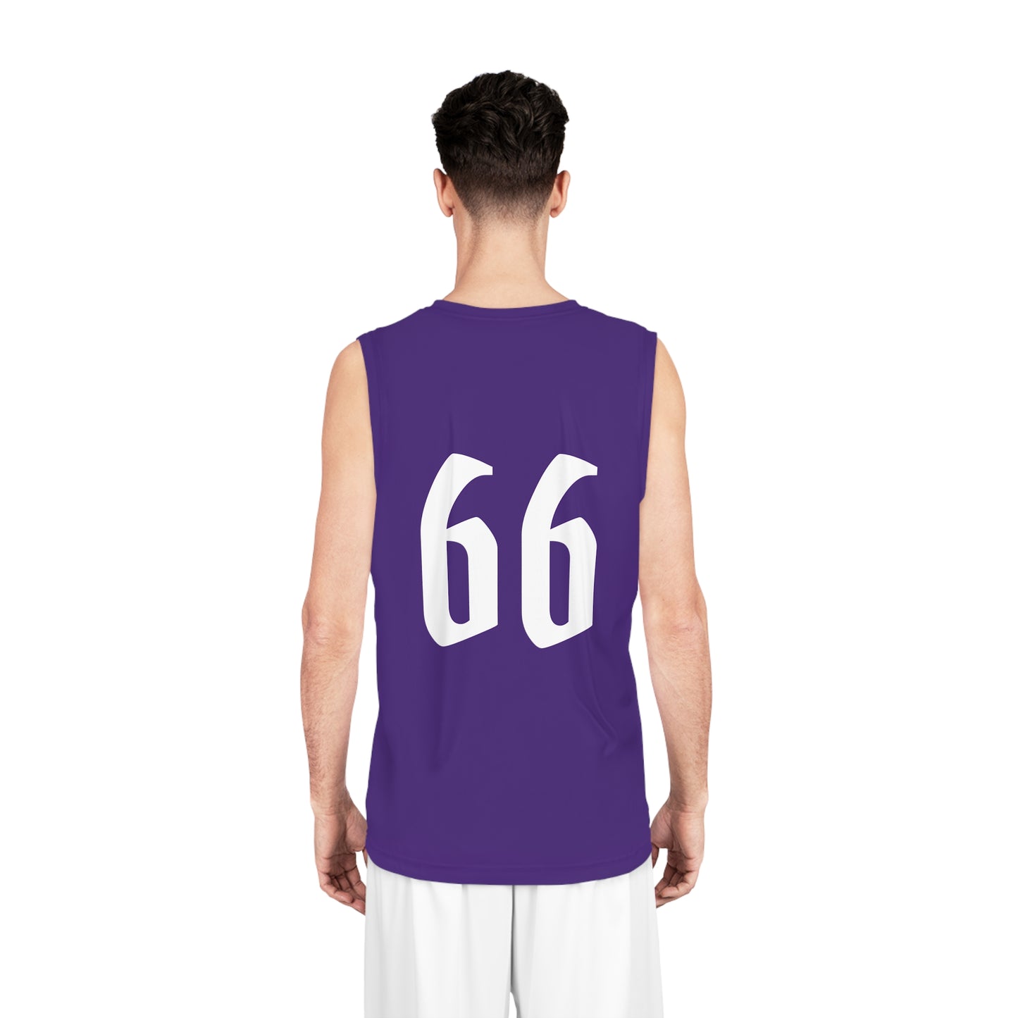 Purple & White "Wicked Way" #66 Alt. Basketball Jersey