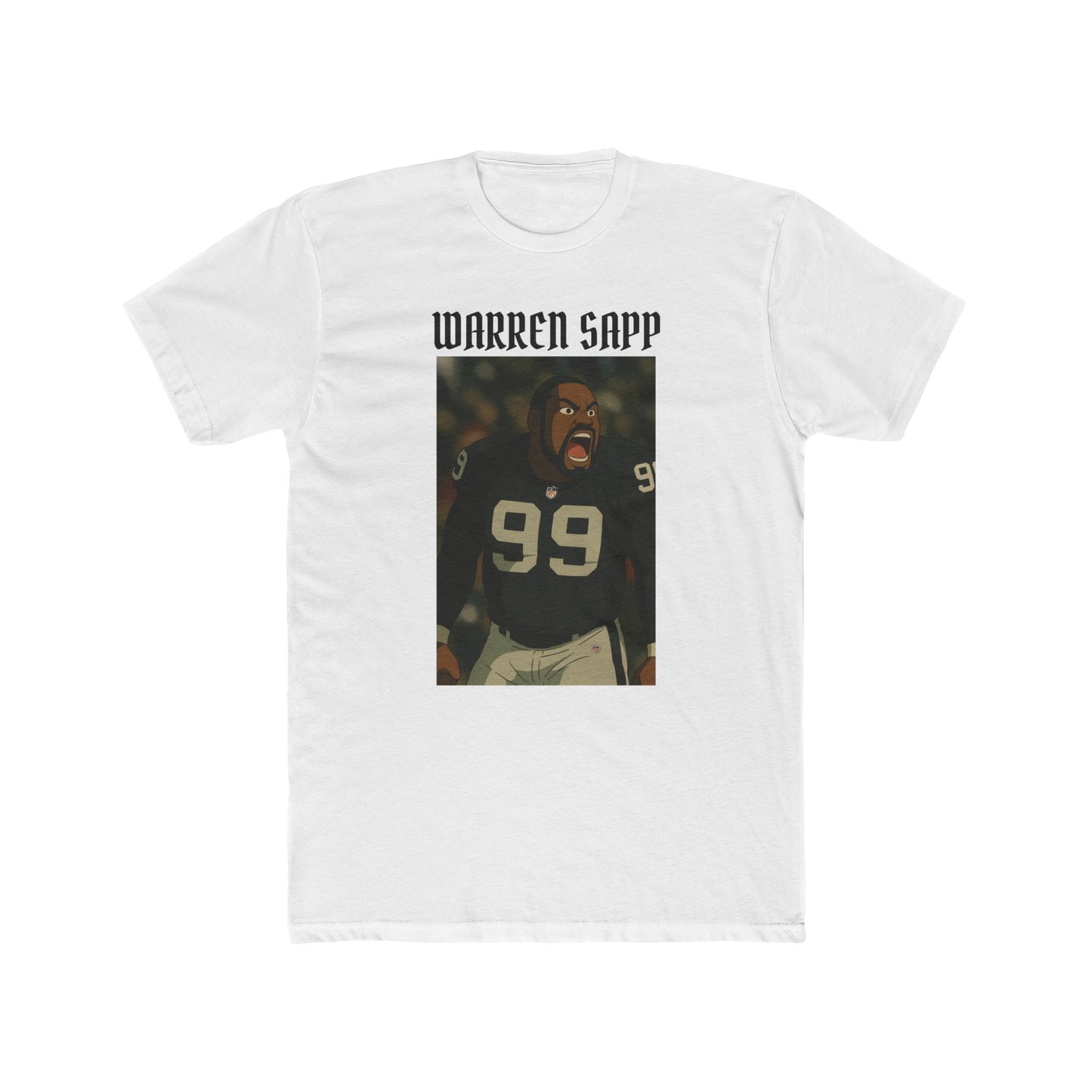 Anime Football 'Warren Sapp' Cotton Crew Tee