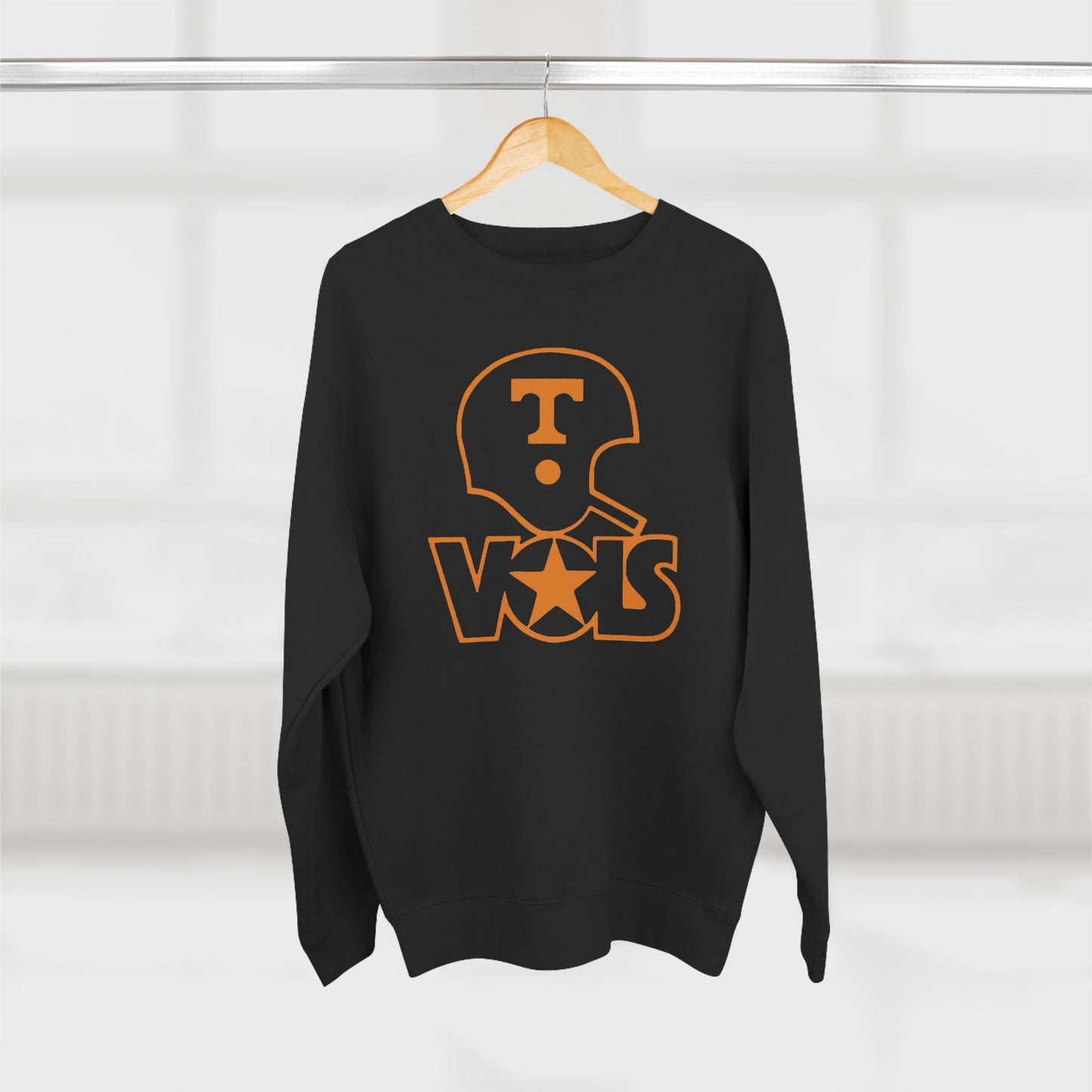 'Vols Football Helmet' Cotton Crewneck Sweatshirt