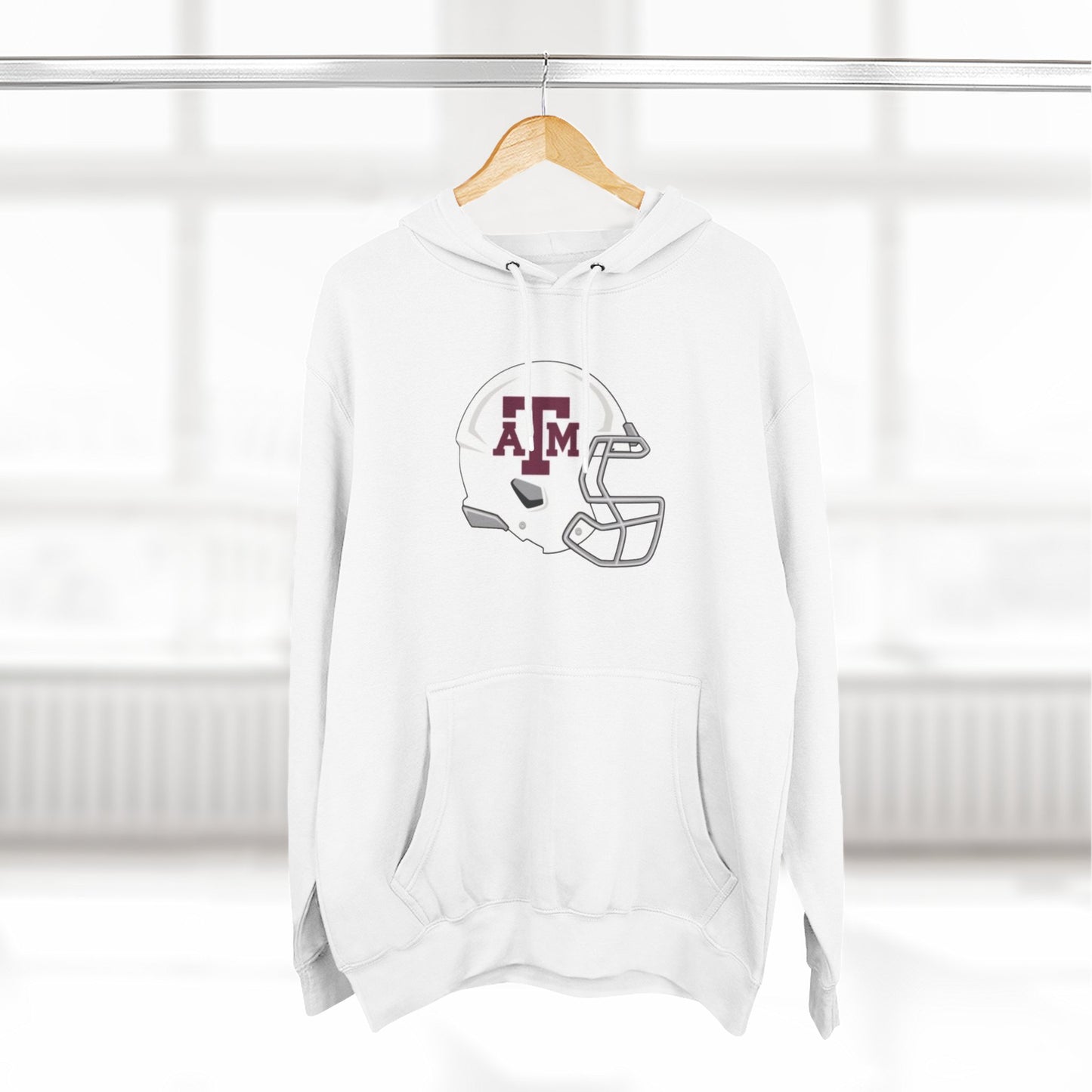 'Texas A&M Helmet' Three-Panel Fleece Hoodie
