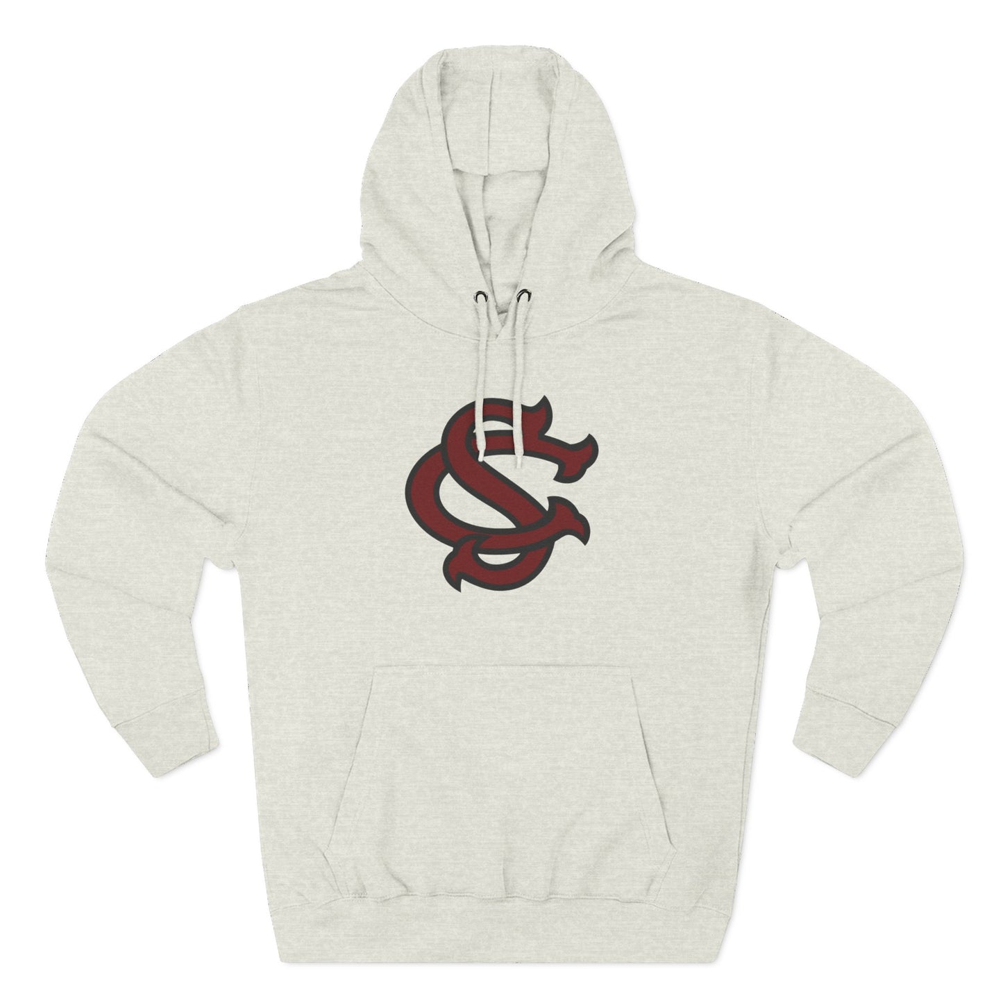 'South Carolina SC' Three-Panel Fleece Hoodie