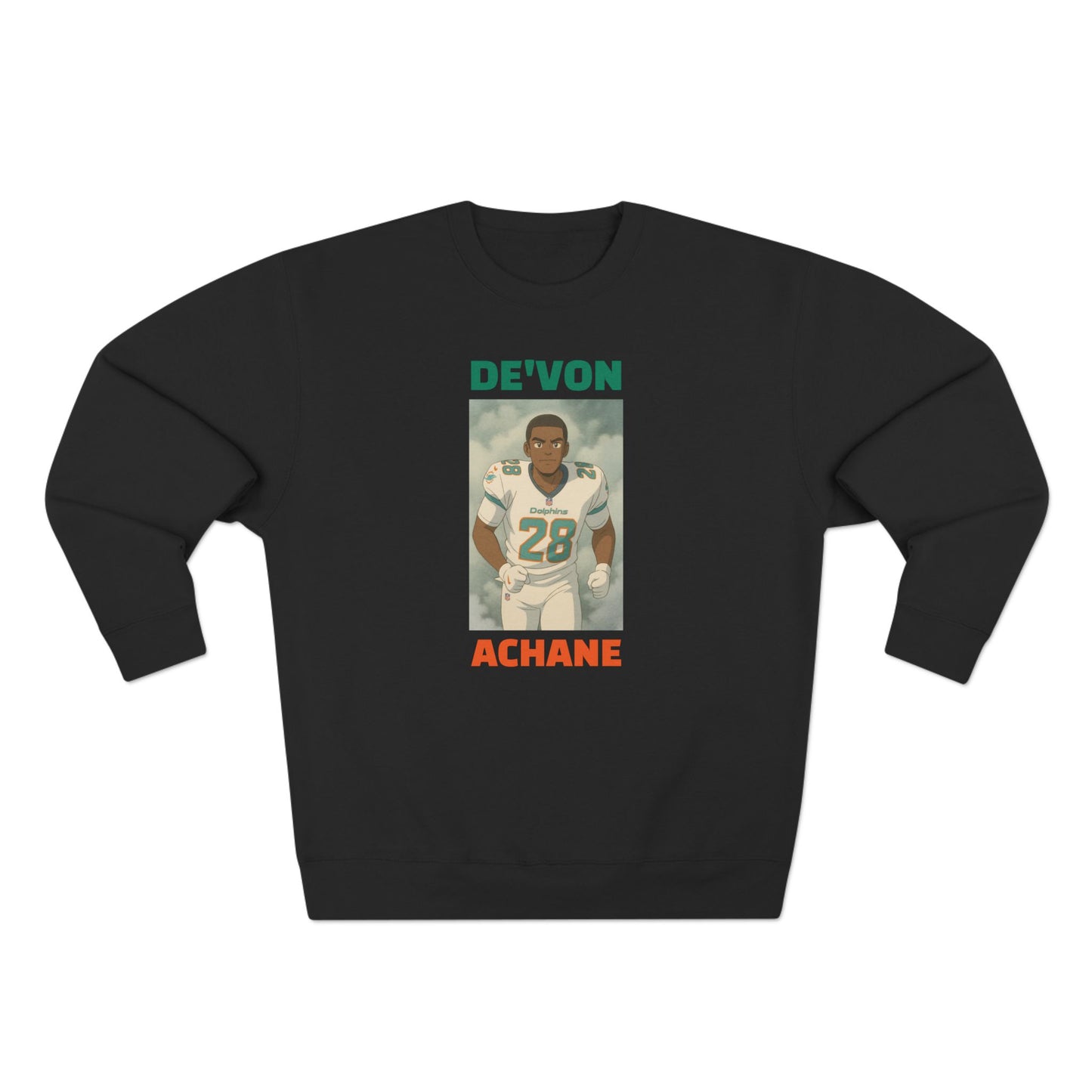 Anime Football 'De'Von Achane' Crewneck Sweatshirt