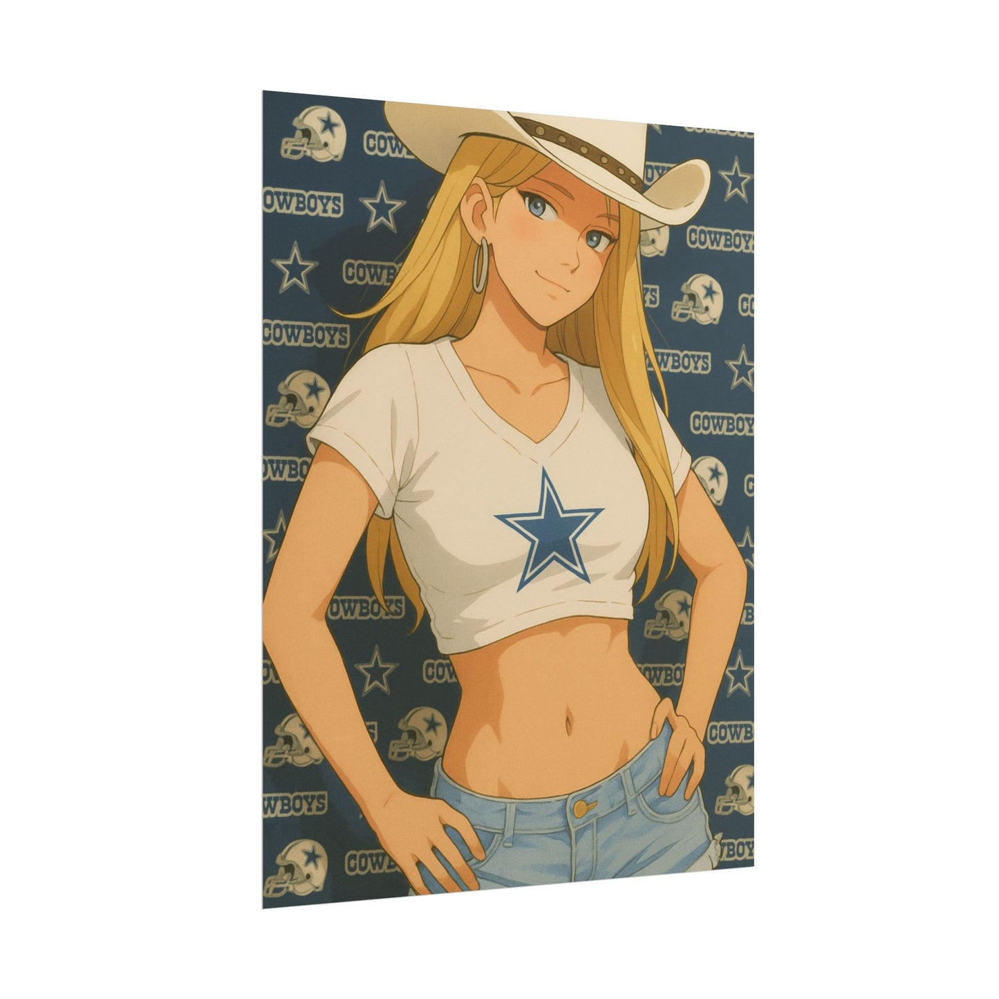 Loco Fits Anime Girls 'Cowboys Cowgirl' Poster