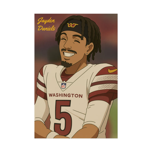Loco Fits Anime Football 'Jayden Daniels' Poster