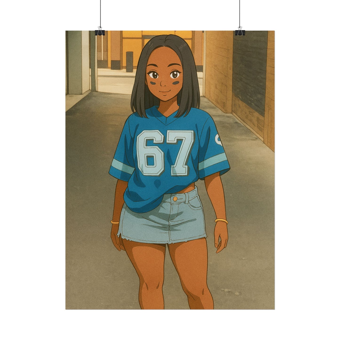 Loco Fits Anime Girls 'Lions Girls 1' Poster