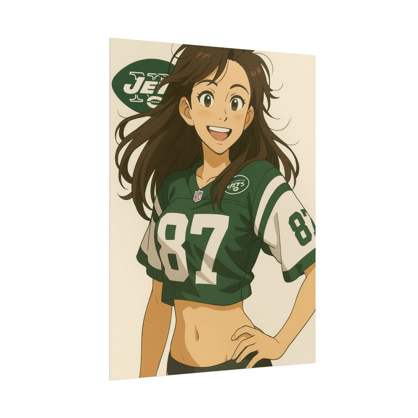 Loco Fits Anime Girls 'Jets Girl 1' Poster