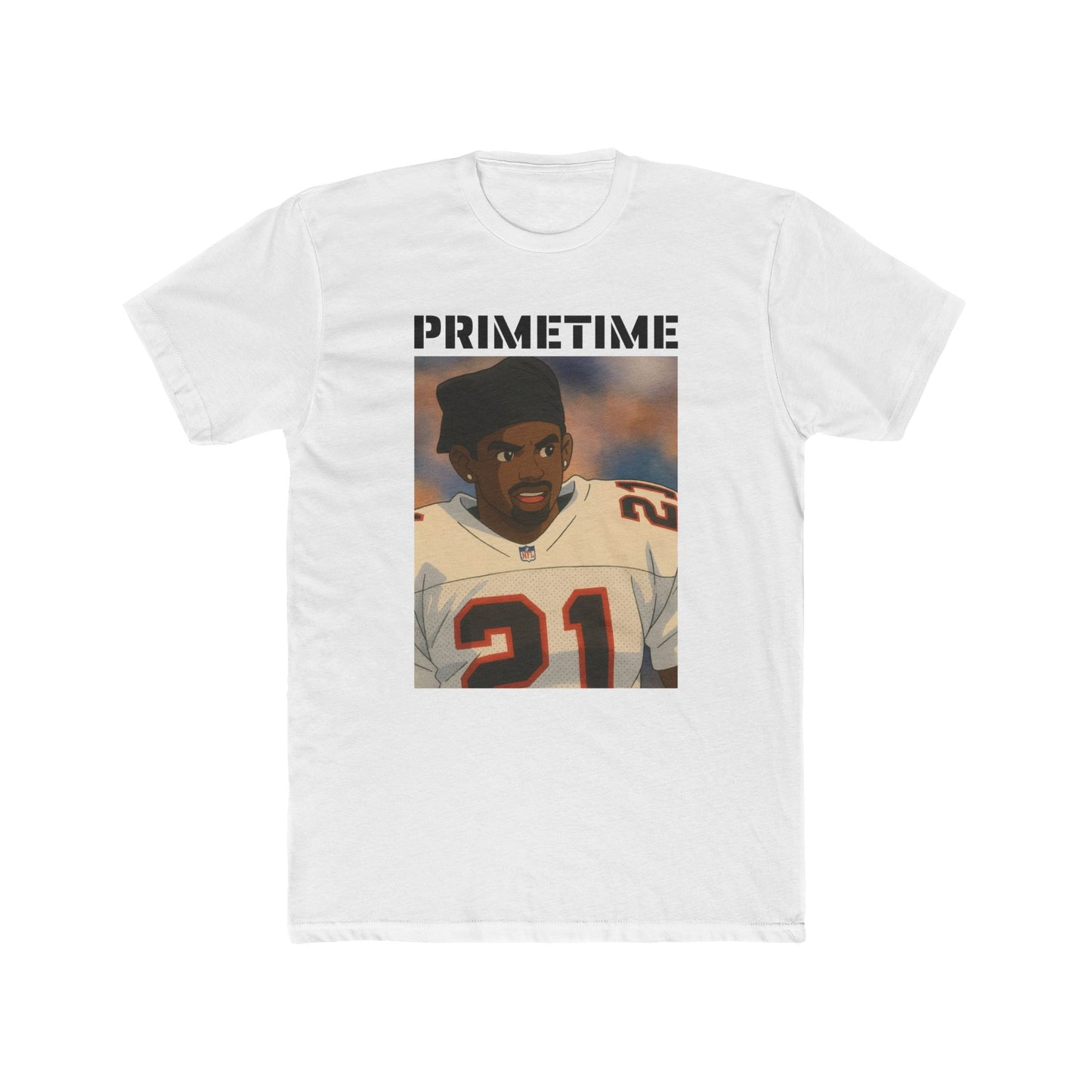 Anime Football 'Primetime' Cotton Crew Tee