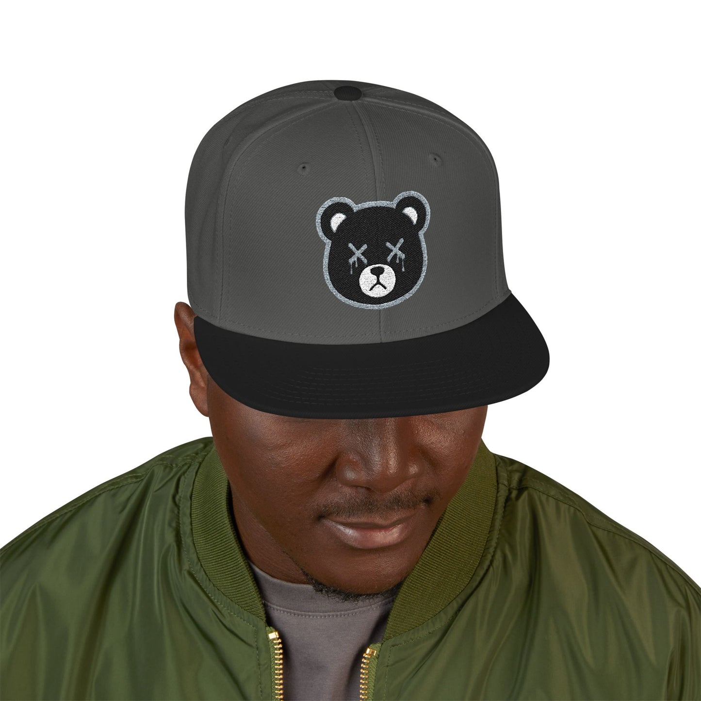 "Wicked Way" Deady Bears Grey, Black & White Logo Snapback
